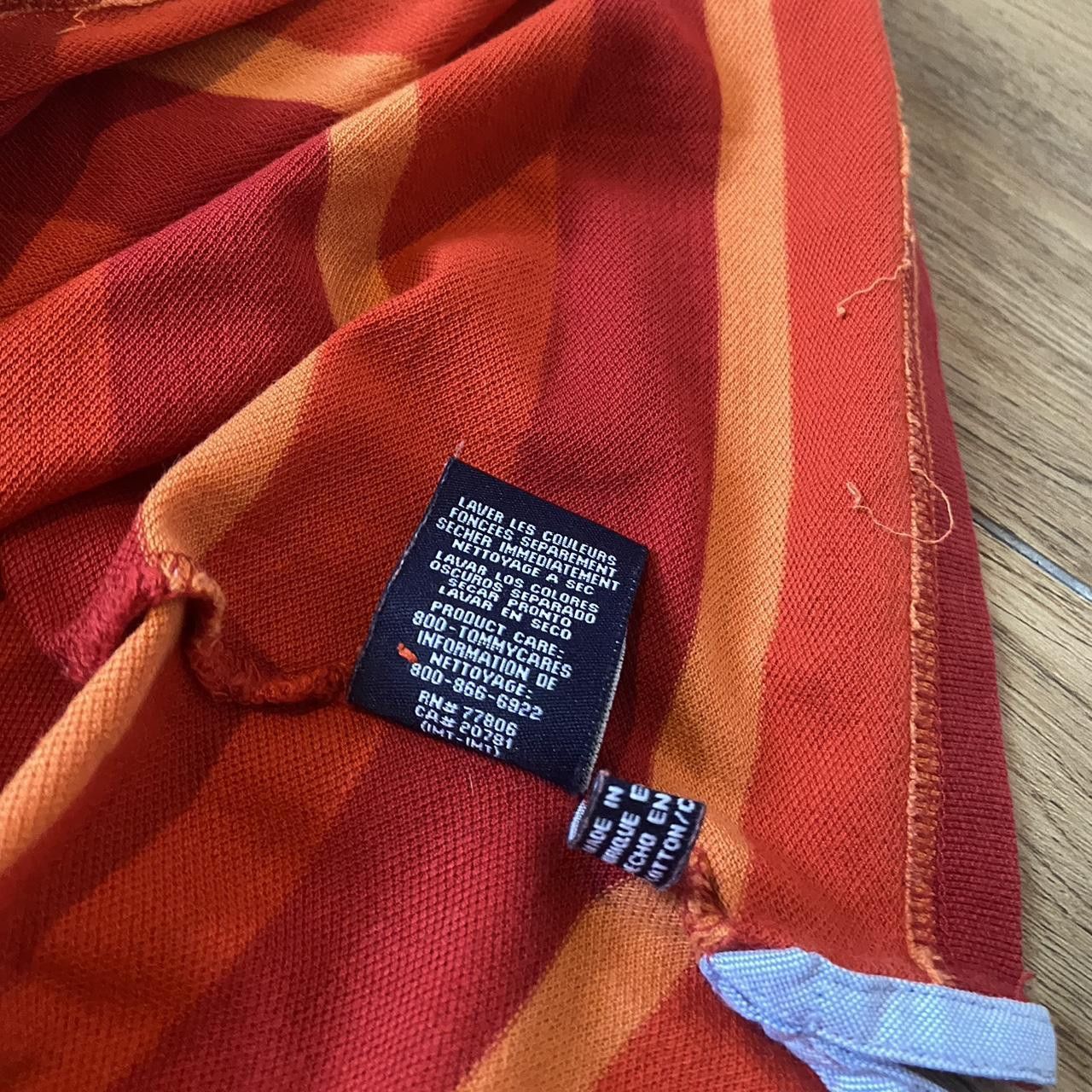 Tommy Hilfiger Red and orange striped Tommy Hilfiger polo shirt Size US S / EU 44-46 / 1 - 5 Thumbnail