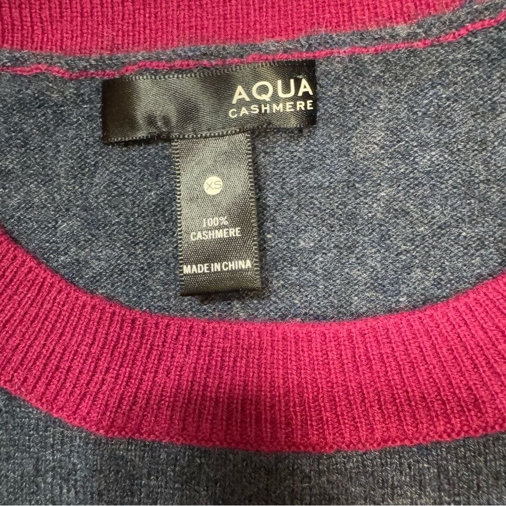 AQUA Aqua Cashmere Colorblock Sweater Size XS Size XS / US 0-2 / IT 36-38 - 8 Thumbnail