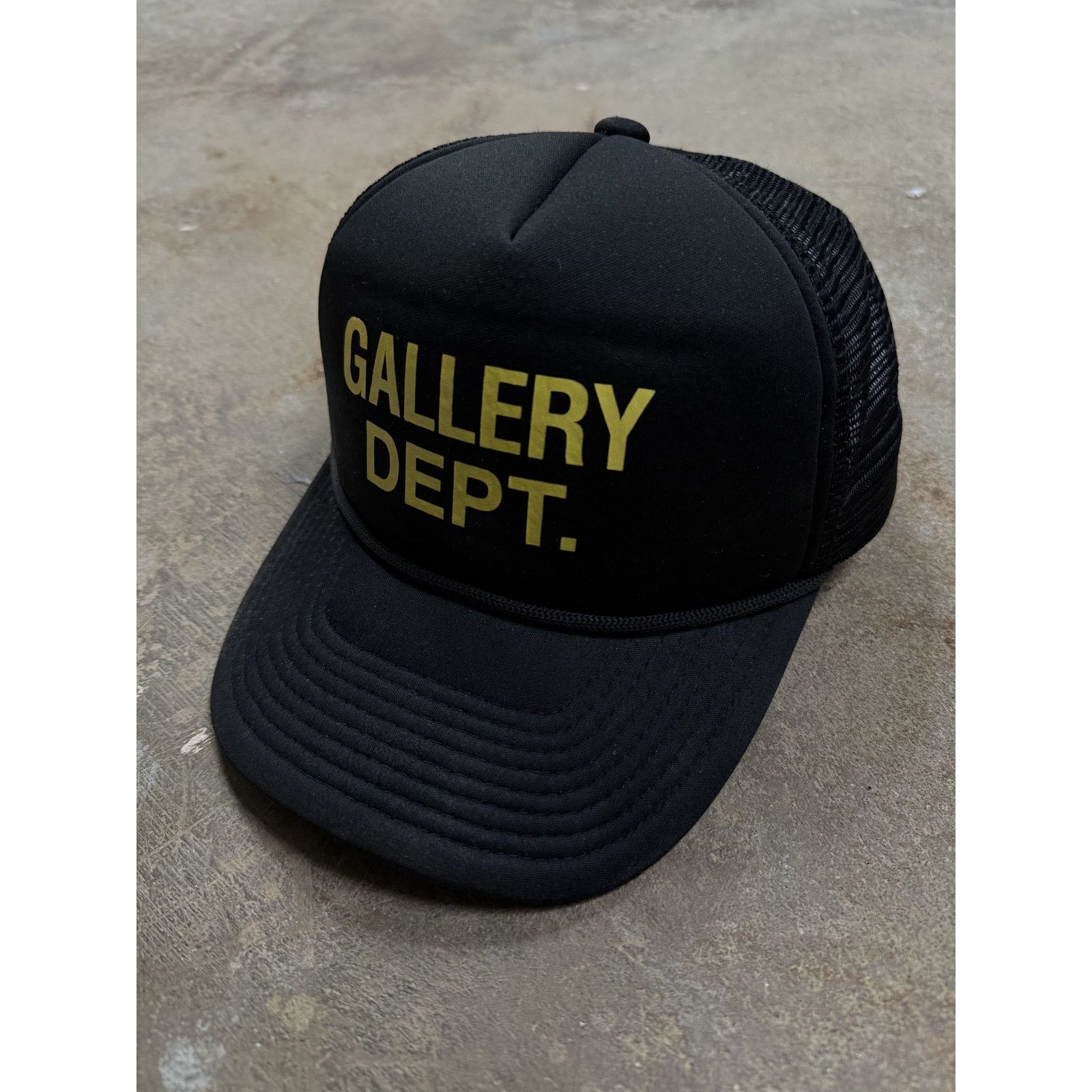 Gallery Dept. Gallery Dept Trucker Black Yellow Used OSFM Size ONE SIZE - 1 Thumbnail
