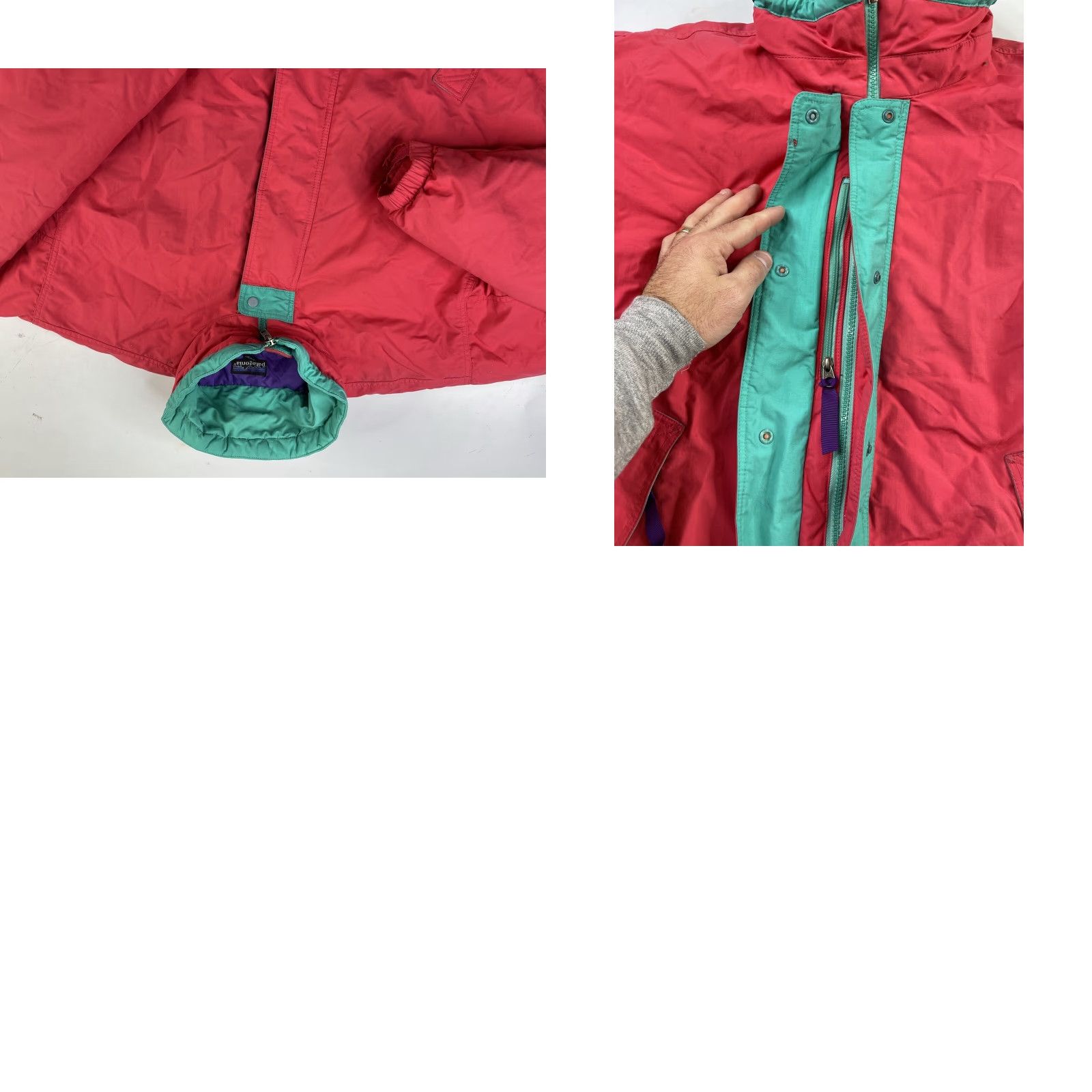 Patagonia VINTAGE Patagonia Nylon Jacket Women 12 Pink Purple Insulated Jacket Size XL / US 12-14 / IT 48-50 - 8 Thumbnail