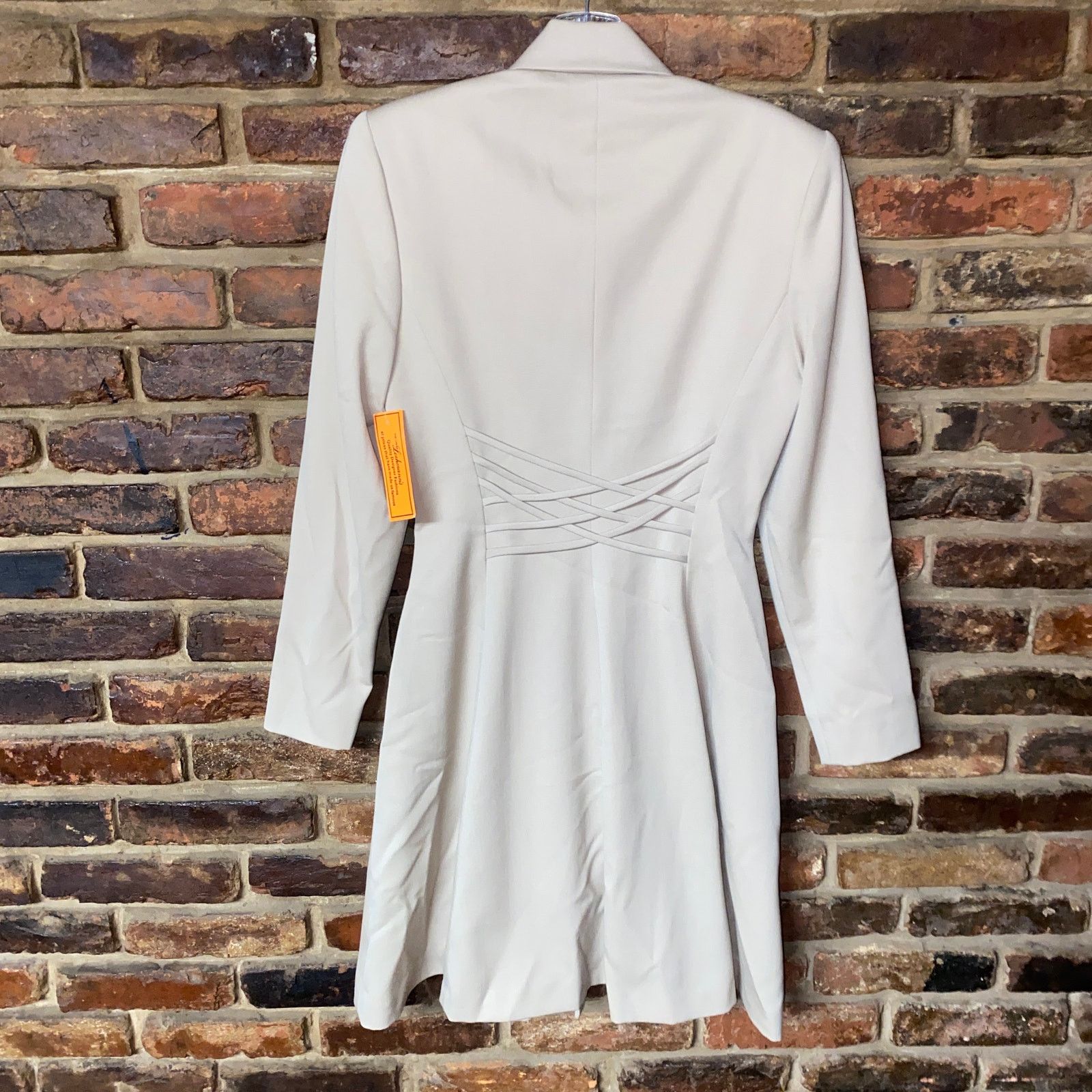 Other NWT Tahari Vintage Beige Wool Double Breasted Trench Coat 2 Size XS / US 0-2 / IT 36-38 - 9 Thumbnail