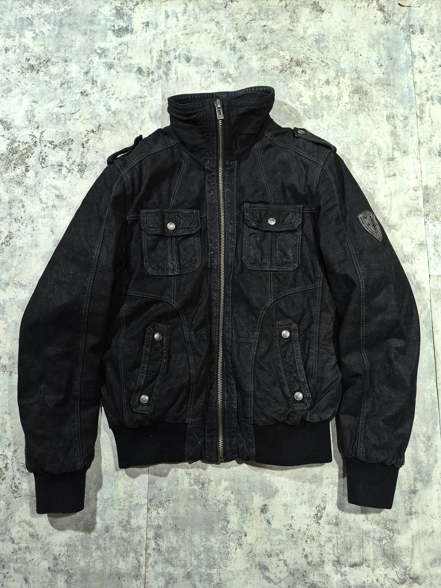 Genuine Leather vtg military bomber leather jacket Size US M / EU 48-50 / 2 - 1 Thumbnail