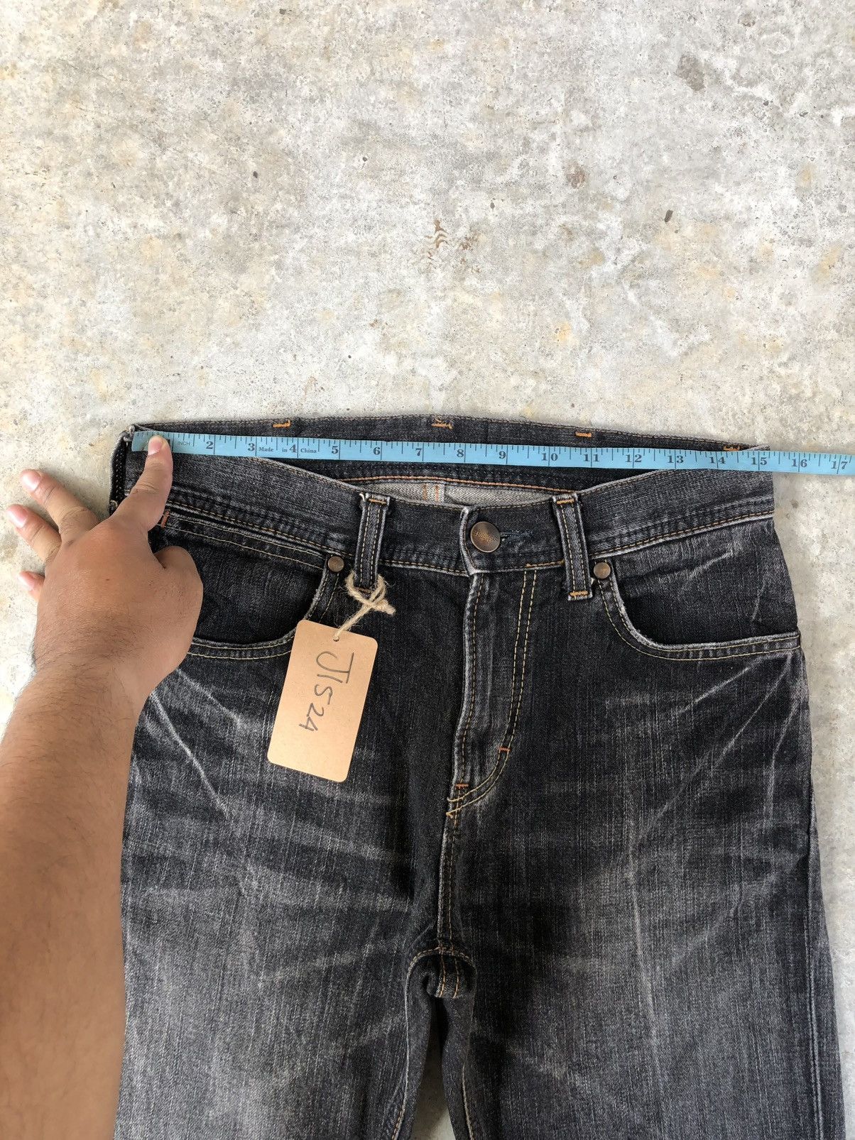 If Six Was Nine Wrangler Flared Jeans Bootcut Distressed Jeans Size US 30 / EU 46 - 20 Thumbnail