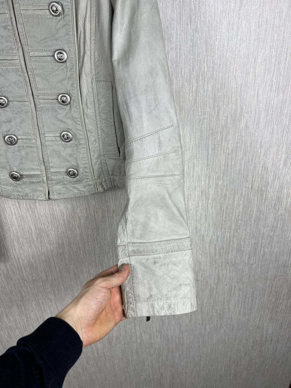 If Six Was Nine Vintage Rock’N Blue napoleon button leather jacket military Size XS / US 0-2 / IT 36-38 - 11 Thumbnail