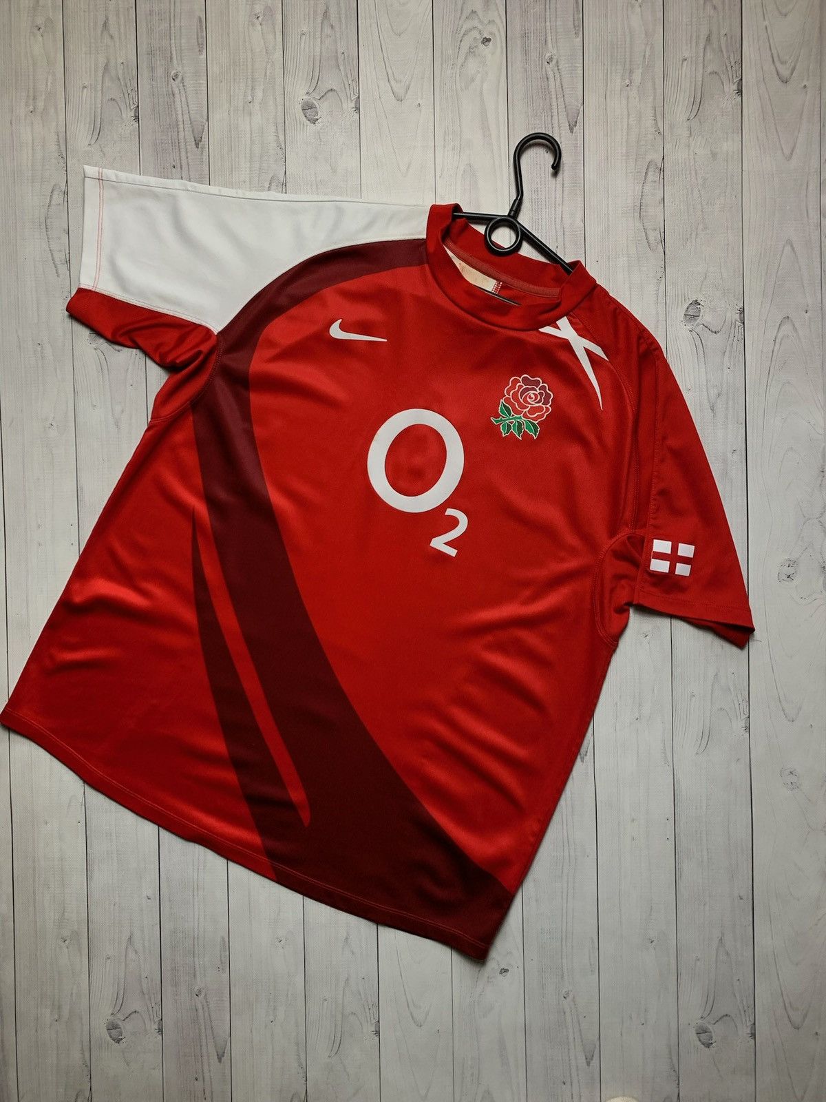 Nike × Vintage Vintage England Nike Rugby jersey size XL logo Size US XL / EU 56 / 4 - 1 Thumbnail
