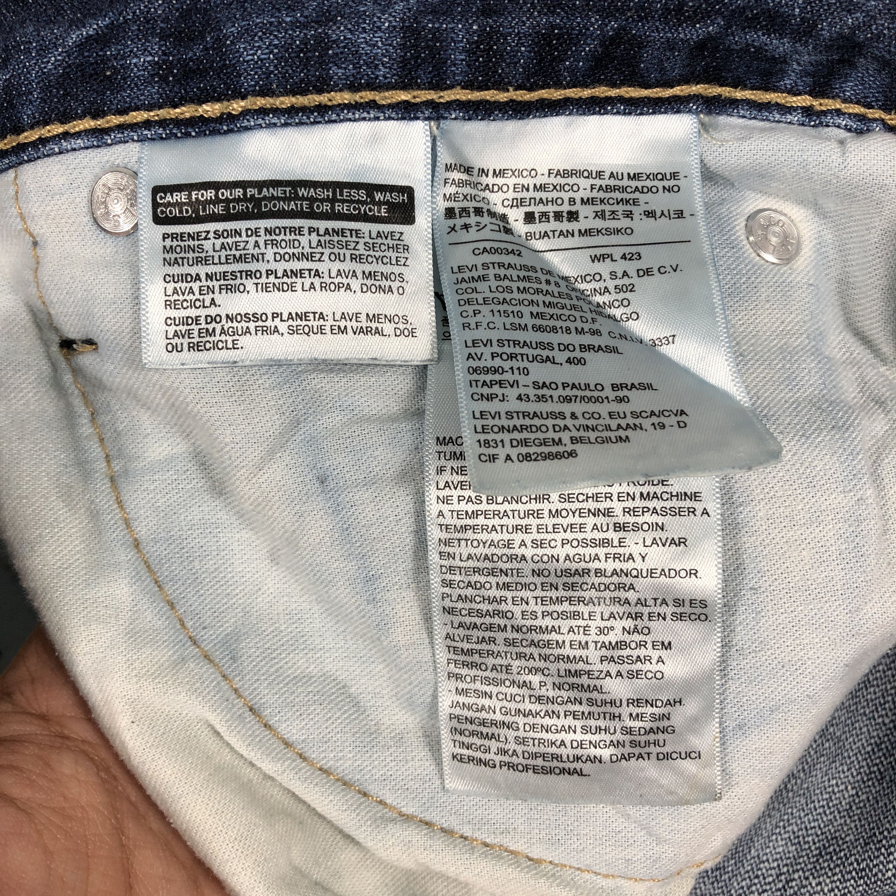 Levi's × Vintage Womens Vintage 513 Jeans L869W Size 34" / US 12 / IT 48 - 11 Thumbnail