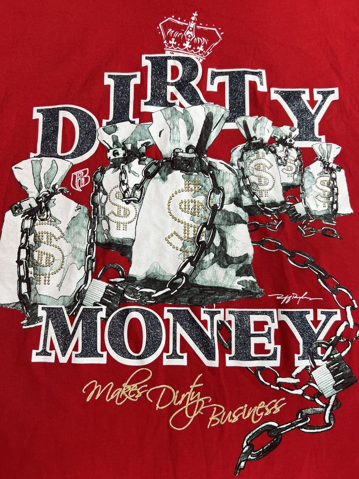 Rap Tees × Ruff Ryders × Vintage Ruff Ryders Dirty Money Shirt Y2K Rap Tee DMX Jadakiss Size US XXL / EU 58 / 5 - 3 Thumbnail