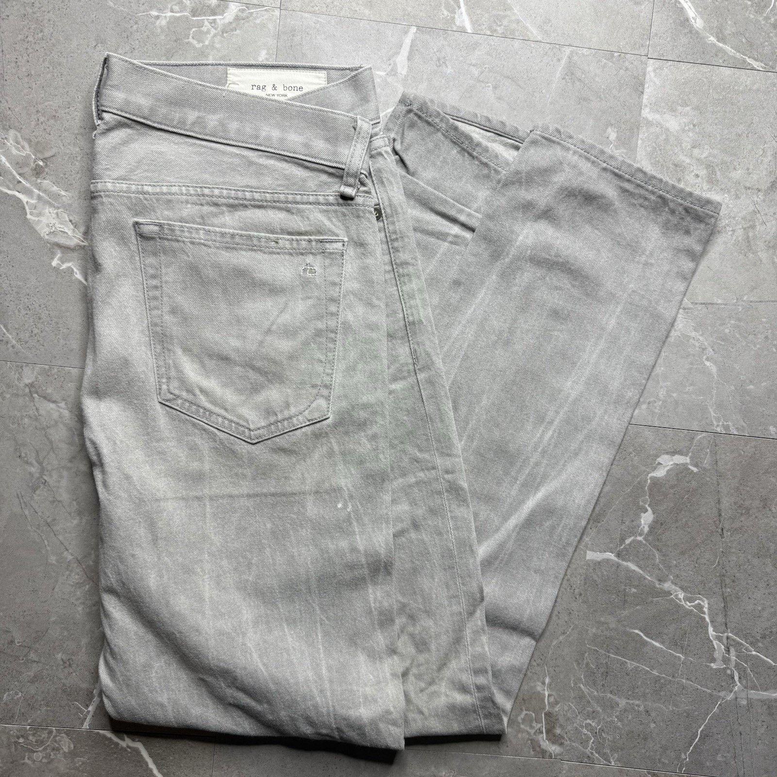 Rag & Bone Rag & Bone Jeans 34x31 Light Gray Fit Slim Stretch Denim Size US 34 / EU 50 - 1 Thumbnail