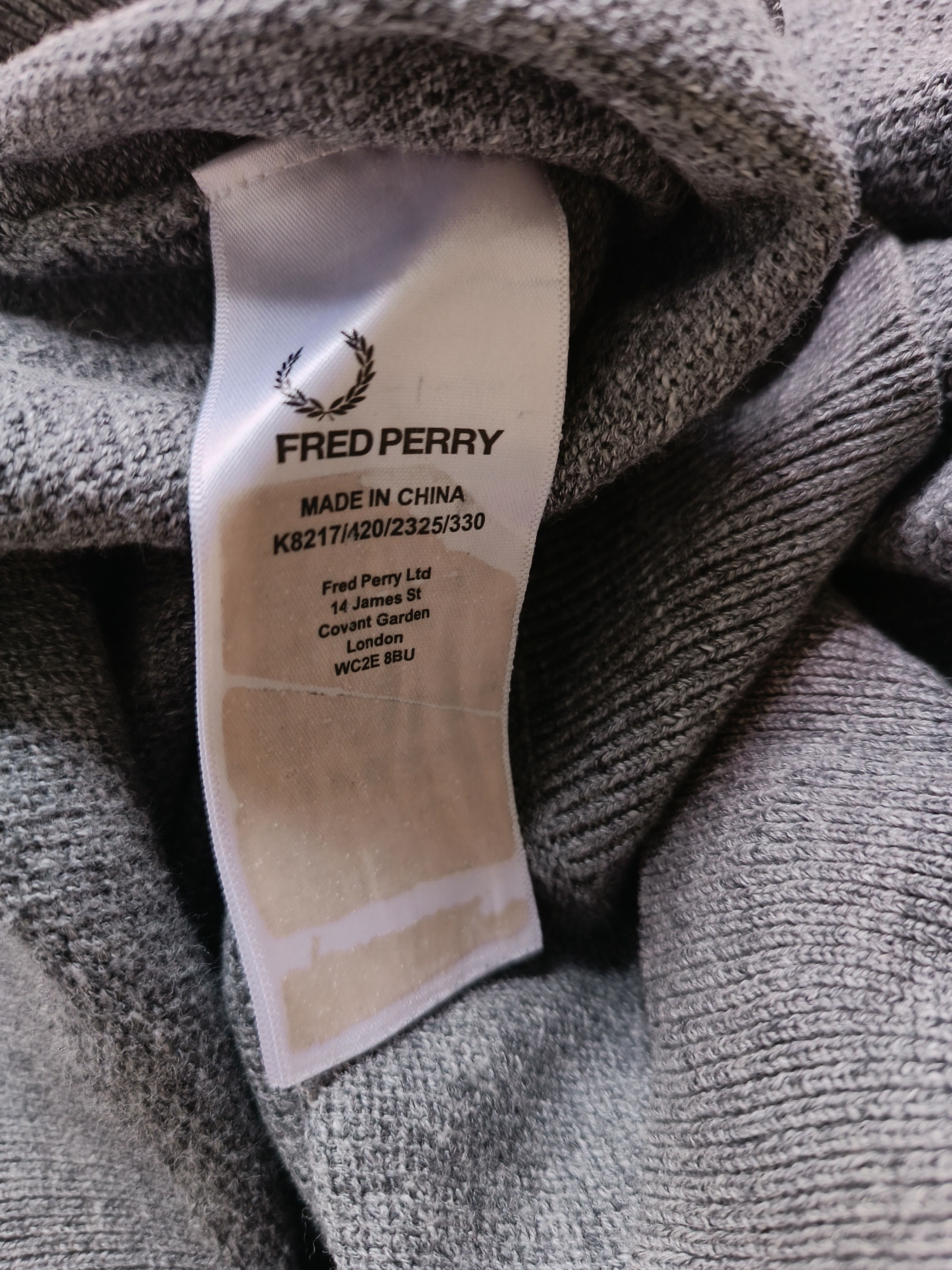 Fred Perry Fred Perry Casual Knit Crewneck Sweater Gray Size US L / EU 52-54 / 3 - 7 Thumbnail
