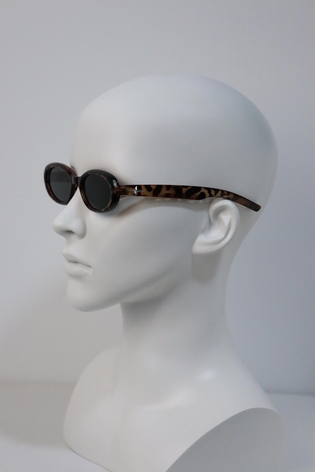 Other Y2k Avant Garde Cat Eye Round Leopard Sunglasses Unisex OS Size ONE SIZE - 4 Thumbnail