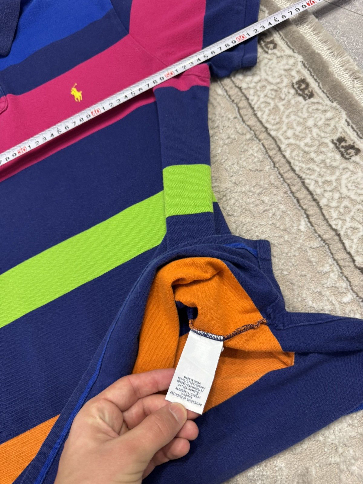 Polo Ralph Lauren Rare Polo Shirt Polo Ralph Lauren Boxy Striped Chief Kiff Size US XL / EU 56 / 4 - 4 Thumbnail