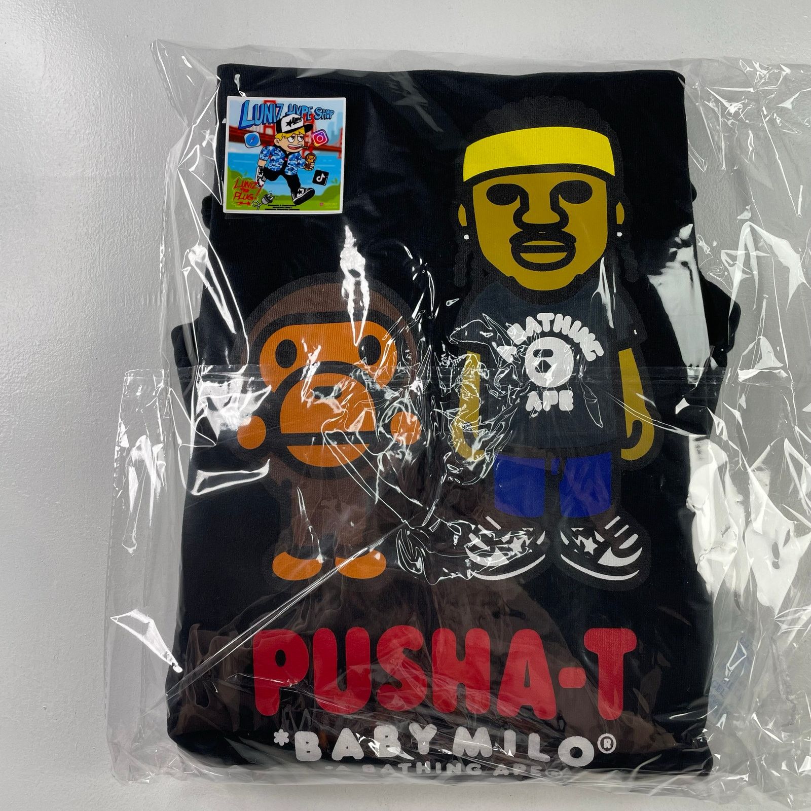 Bape BAPE x Pusha T Baby Milo Pullover Hoodie Size US L / EU 52-54 / 3 - 9 Thumbnail