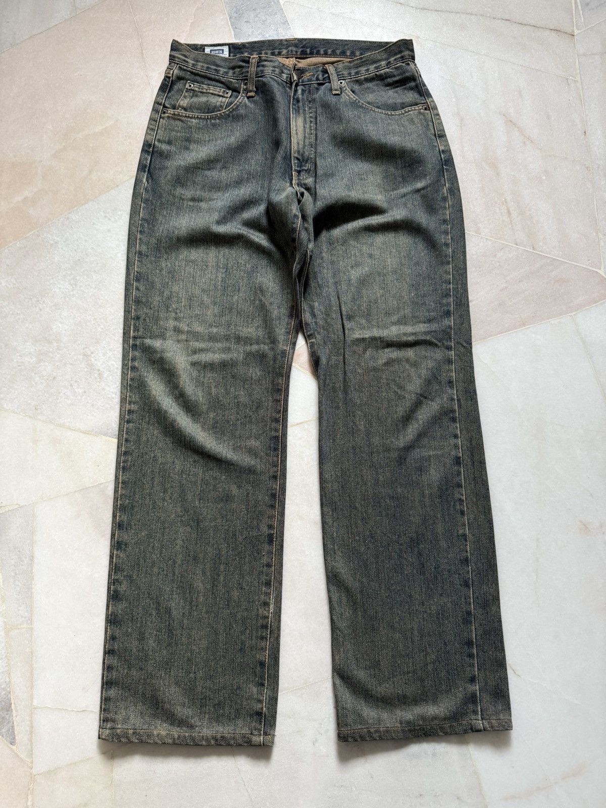 Japanese Brand Vintage 90s Edwin 404 rusty pants Size US 31 - 3 Thumbnail