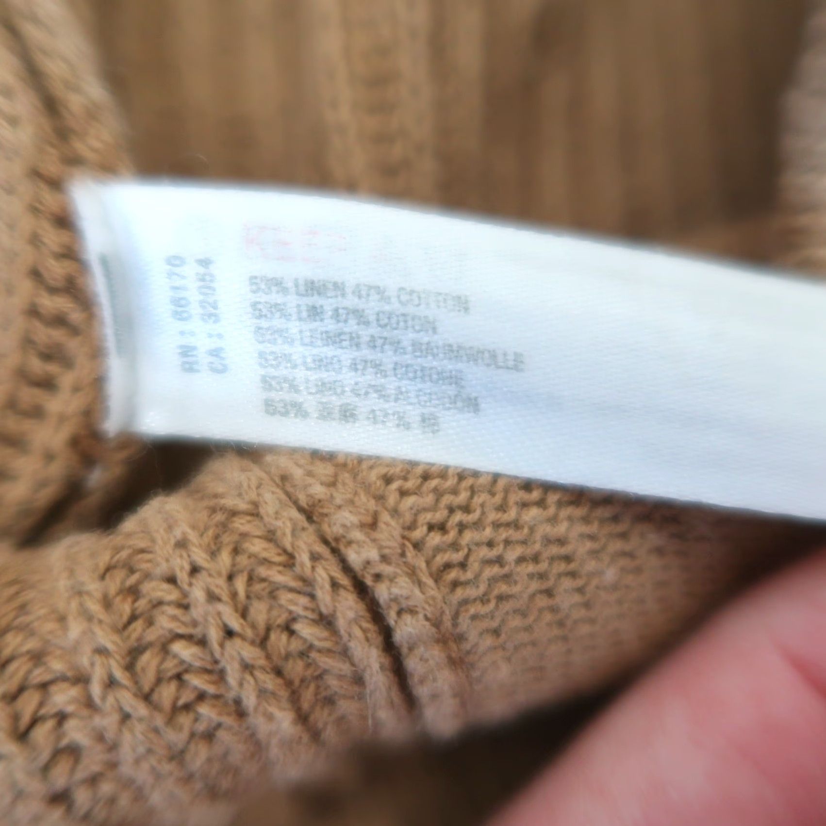 Free People Free People Beach Tan Linen and Cotton Knit Wide Leg Pants S Women's Pants Casual Bohemian Mid 90s? Size 28" / US 6 / IT 42 - 4 Thumbnail