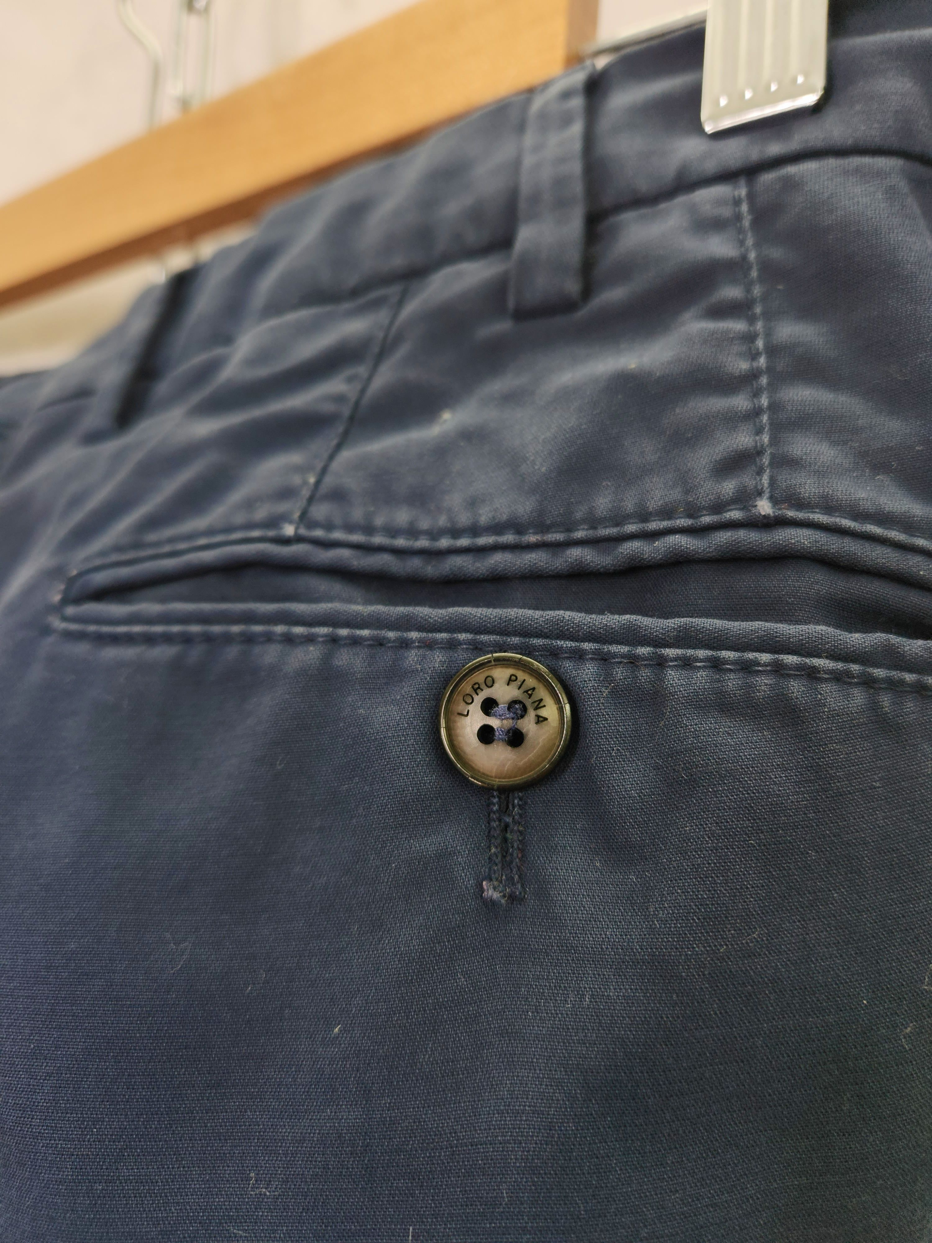 Loro Piana Loro Piana cotton chino navy pants size 52 Size US 36 / EU 52 - 9 Thumbnail