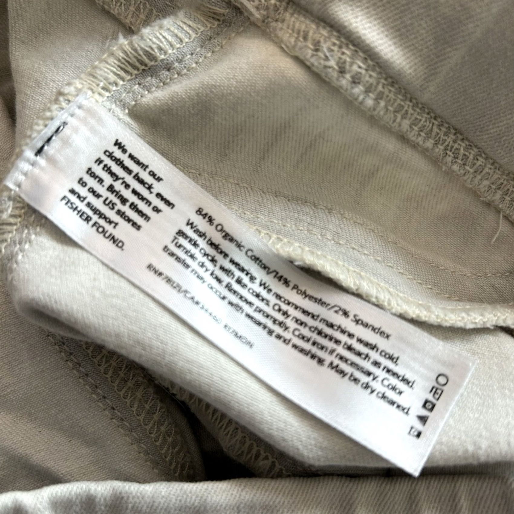 Eileen Fisher Eileen Fisher Pant Women’s 2XS Slim Fit Ankle Stretch Crepe Ivory Size 24" / US 00 / IT 34 - 5 Thumbnail