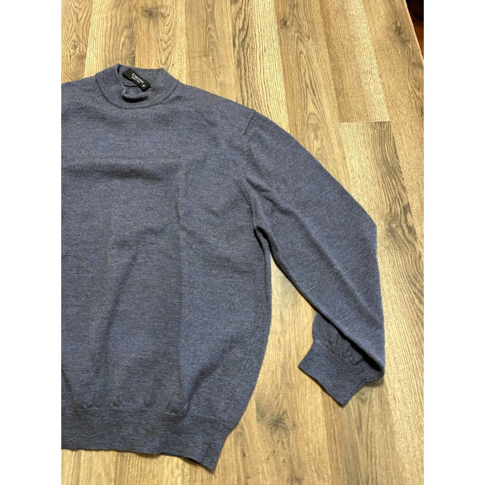 Vintage Toscano Shirt Men's Large Blue Crew Neck Pullover Made in Italy Shirt Regular Long Sleeve Solid Vintage: No (adjust if needed) Size US L / EU 52-54 / 3 - 4 Thumbnail