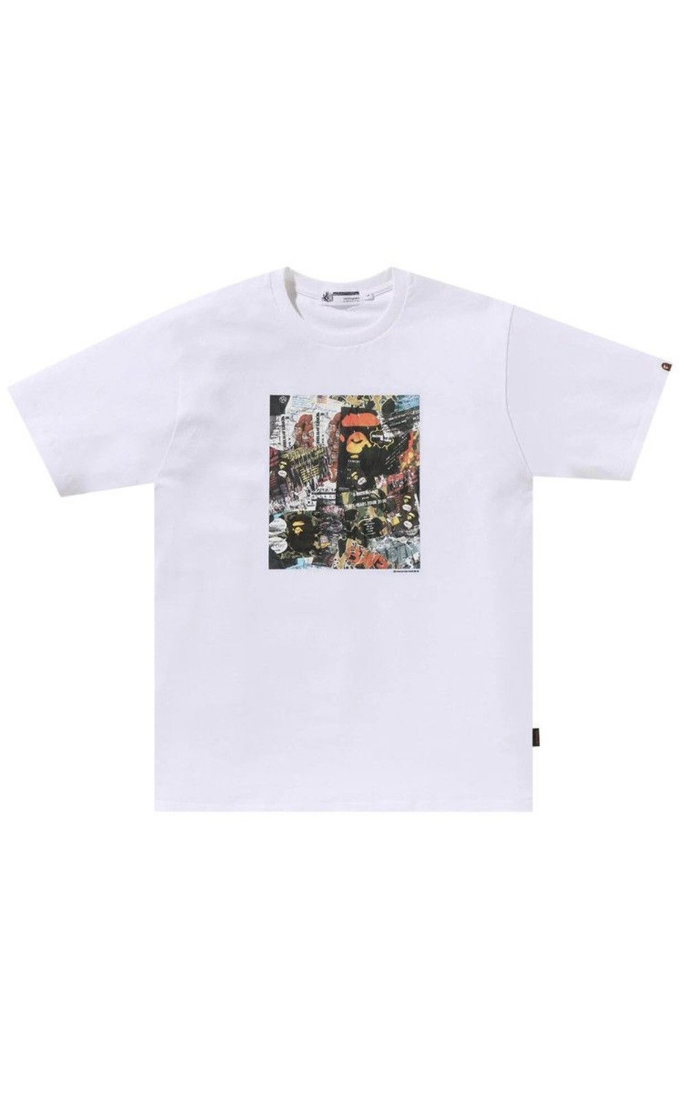BAPE flyer pattern print tee size XL