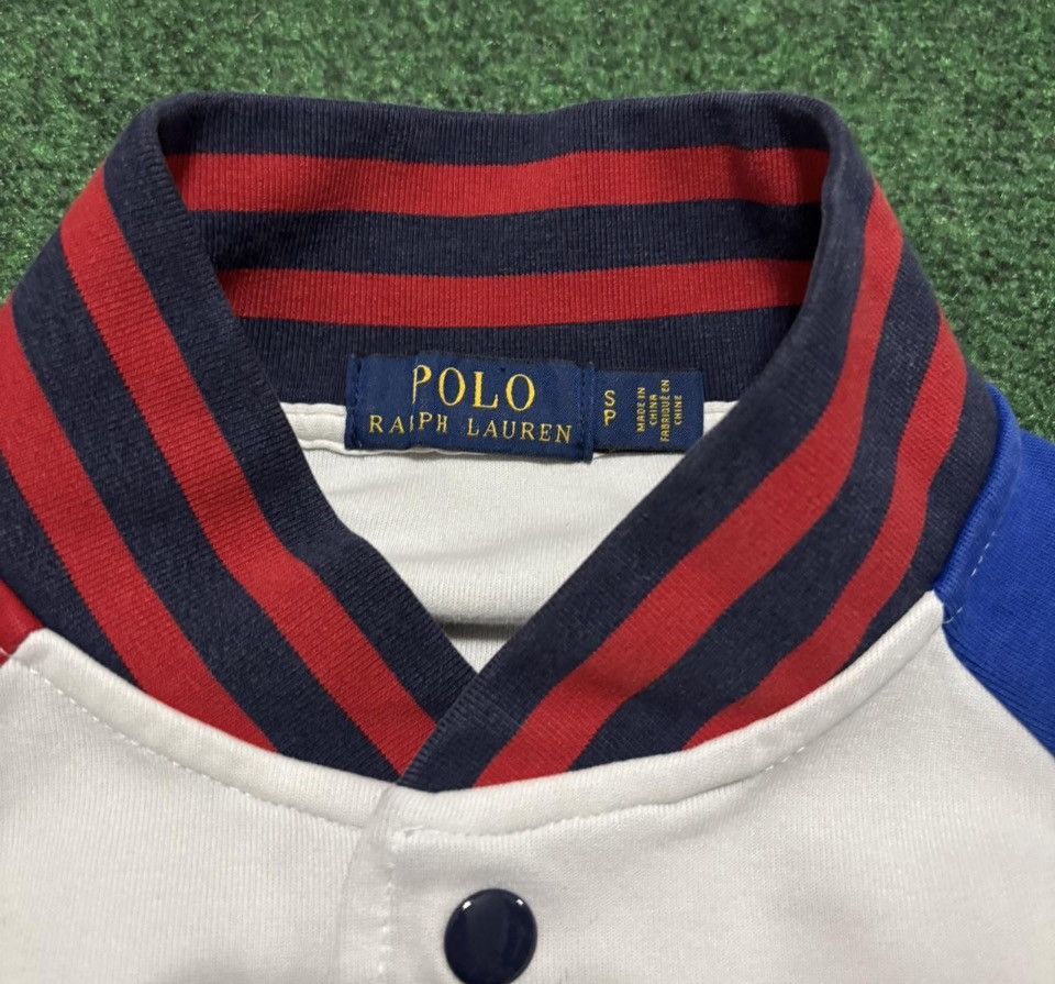 Polo Ralph Lauren Vintage Polo Ralph Lauren Shield White Blue Red Bomber Size US S / EU 44-46 / 1 - 5 Thumbnail