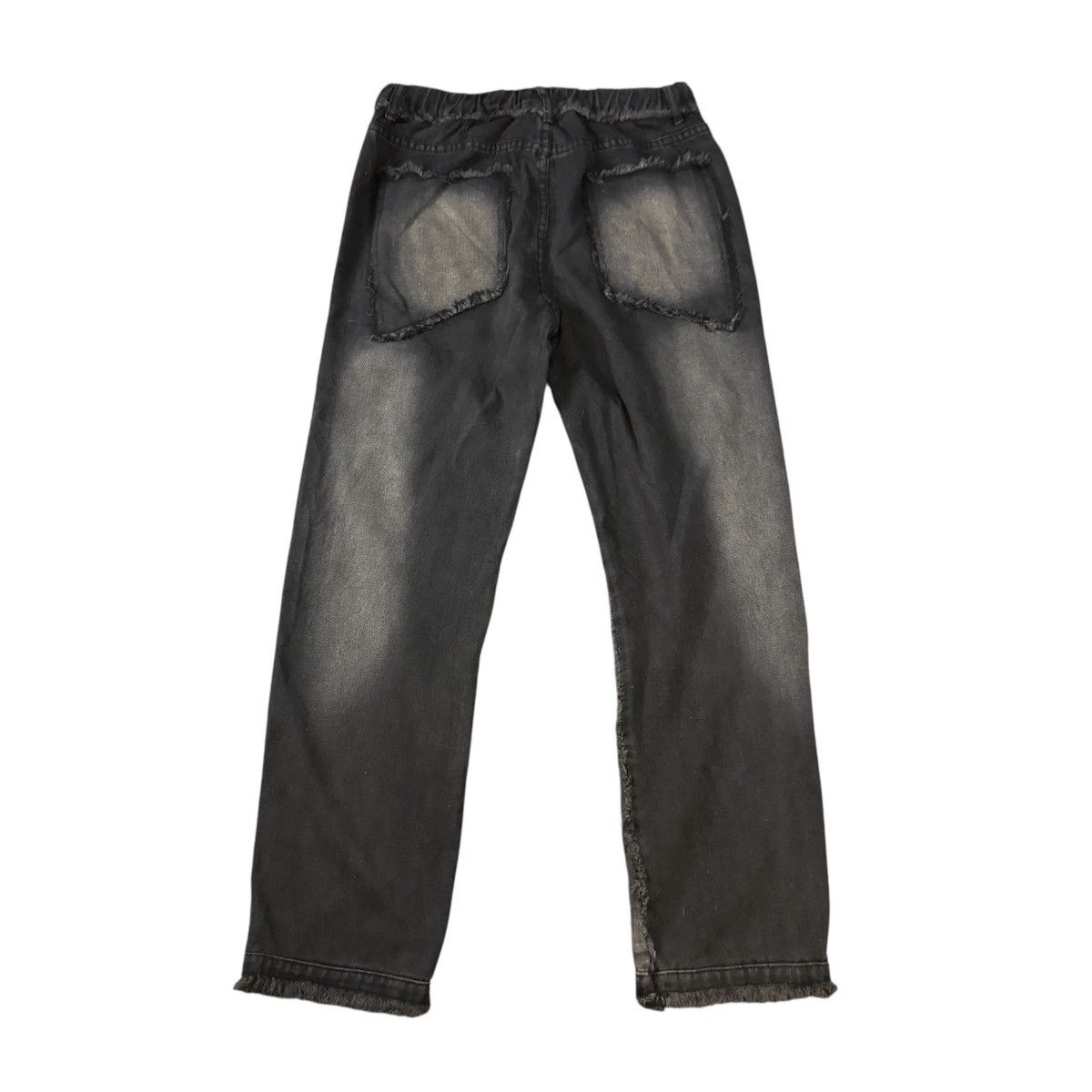If Six Was Nine Japanese Y2K Nothingtosomething Black Denim Size US 31 - 2 Thumbnail