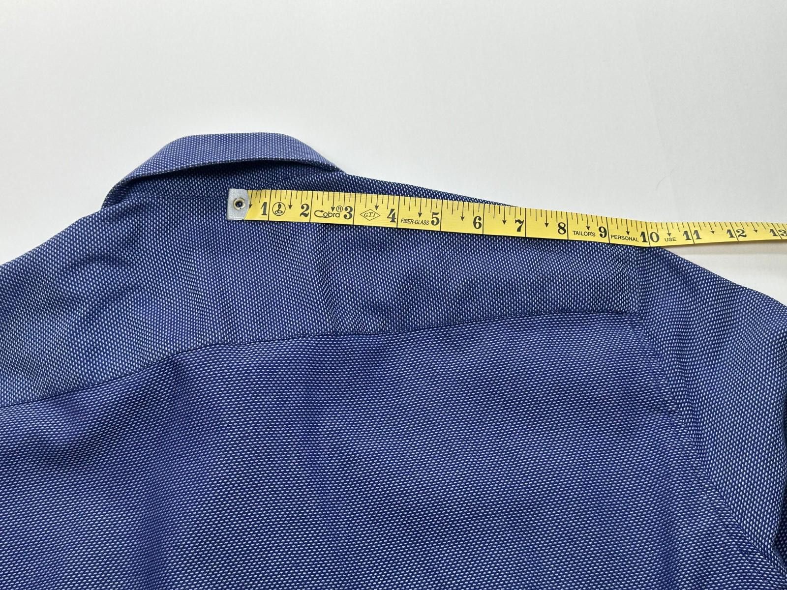 Ted Baker Ted Baker Endurance Cotton Button Down Blue Men L 16.5/32-33 Size 42R - 6 Thumbnail