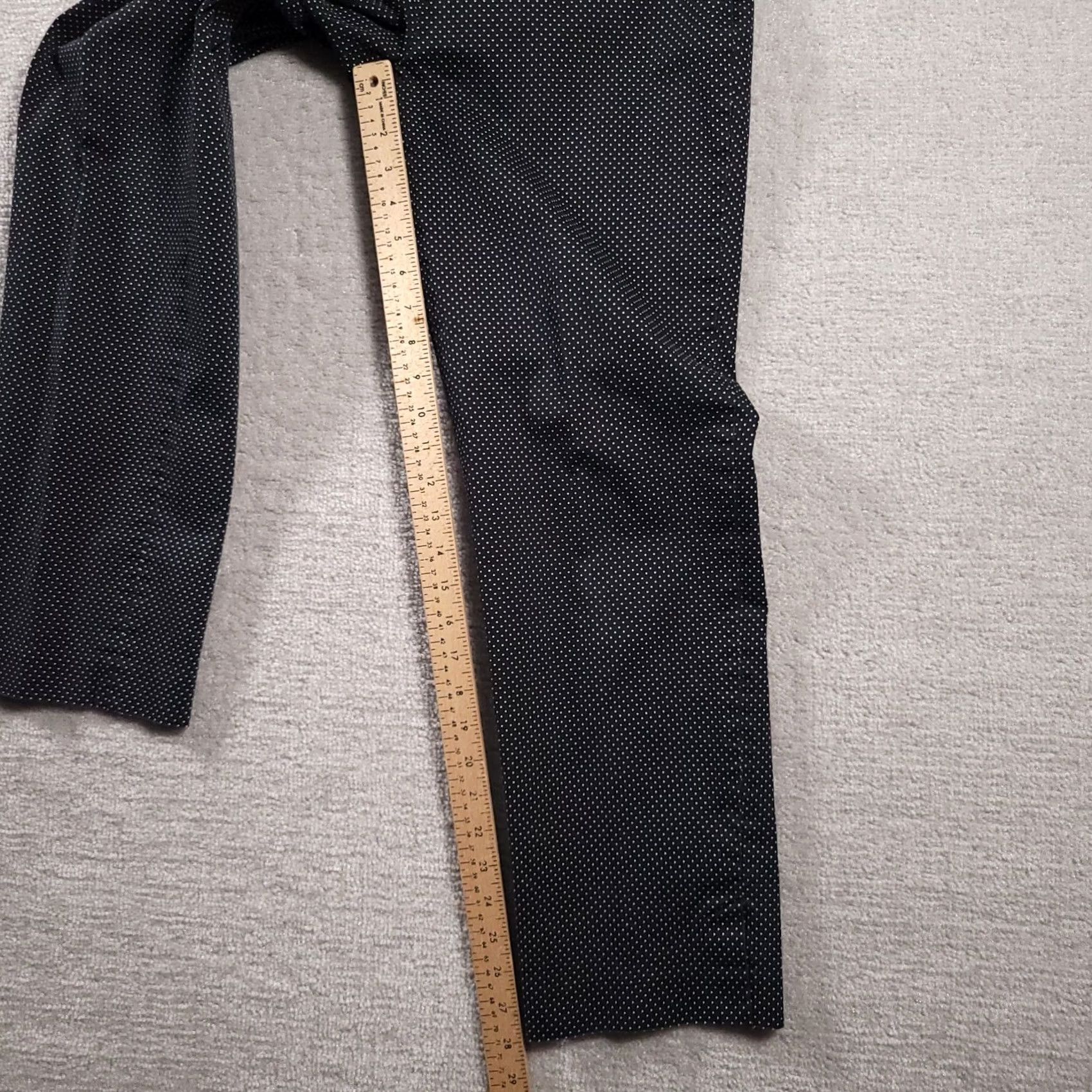 Talbots Talbots Heritage Slim Leg Side Zipper Ankle Dress Pants Womens 6 Black Polka Dot Size 28" / US 6 / IT 42 - 7 Thumbnail