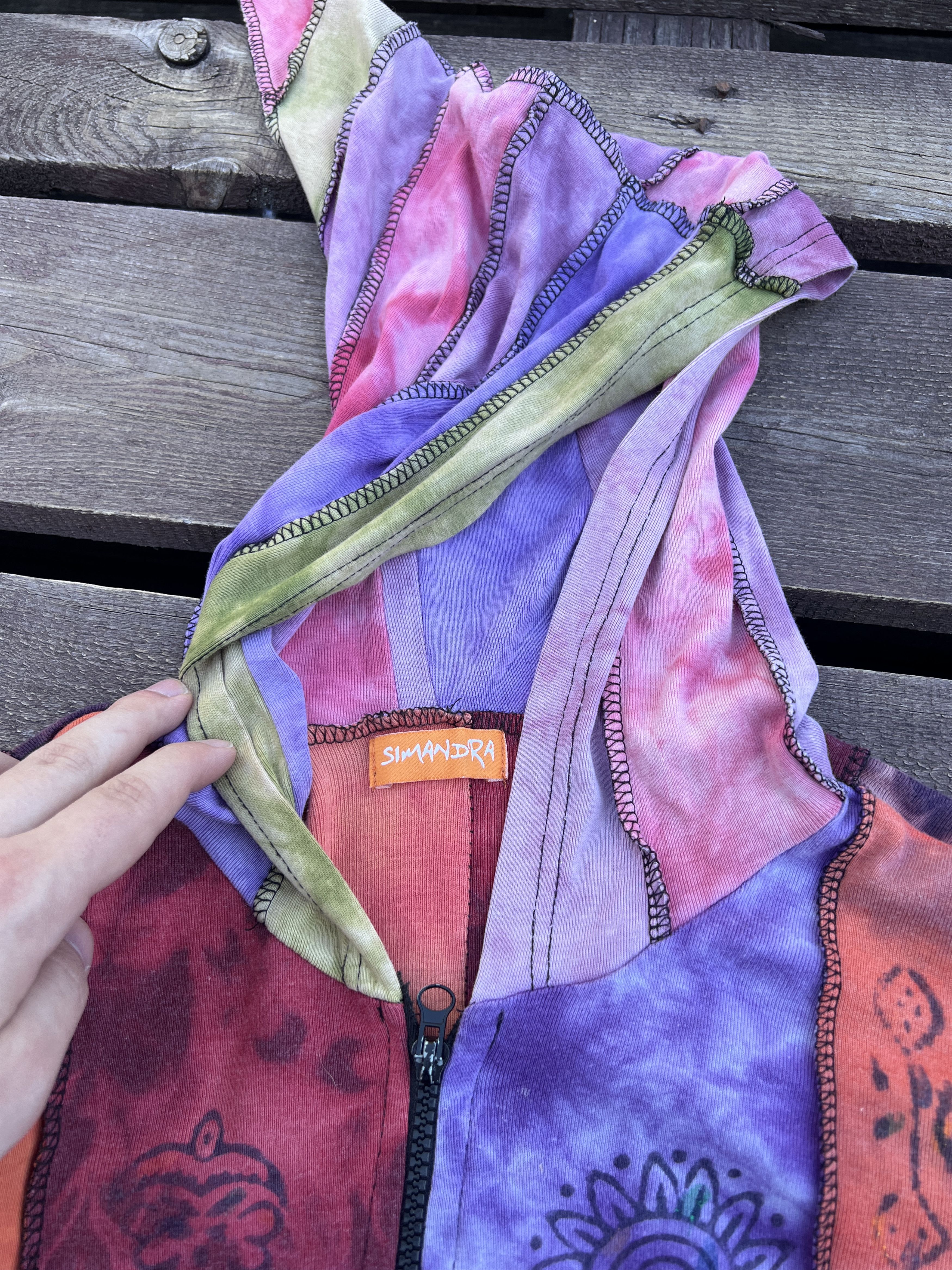 Vintage Avant Garde Y2K Nepal Patchwork Zip Elf Hoodie Vintage Size US M / EU 48-50 / 2 - 10 Thumbnail