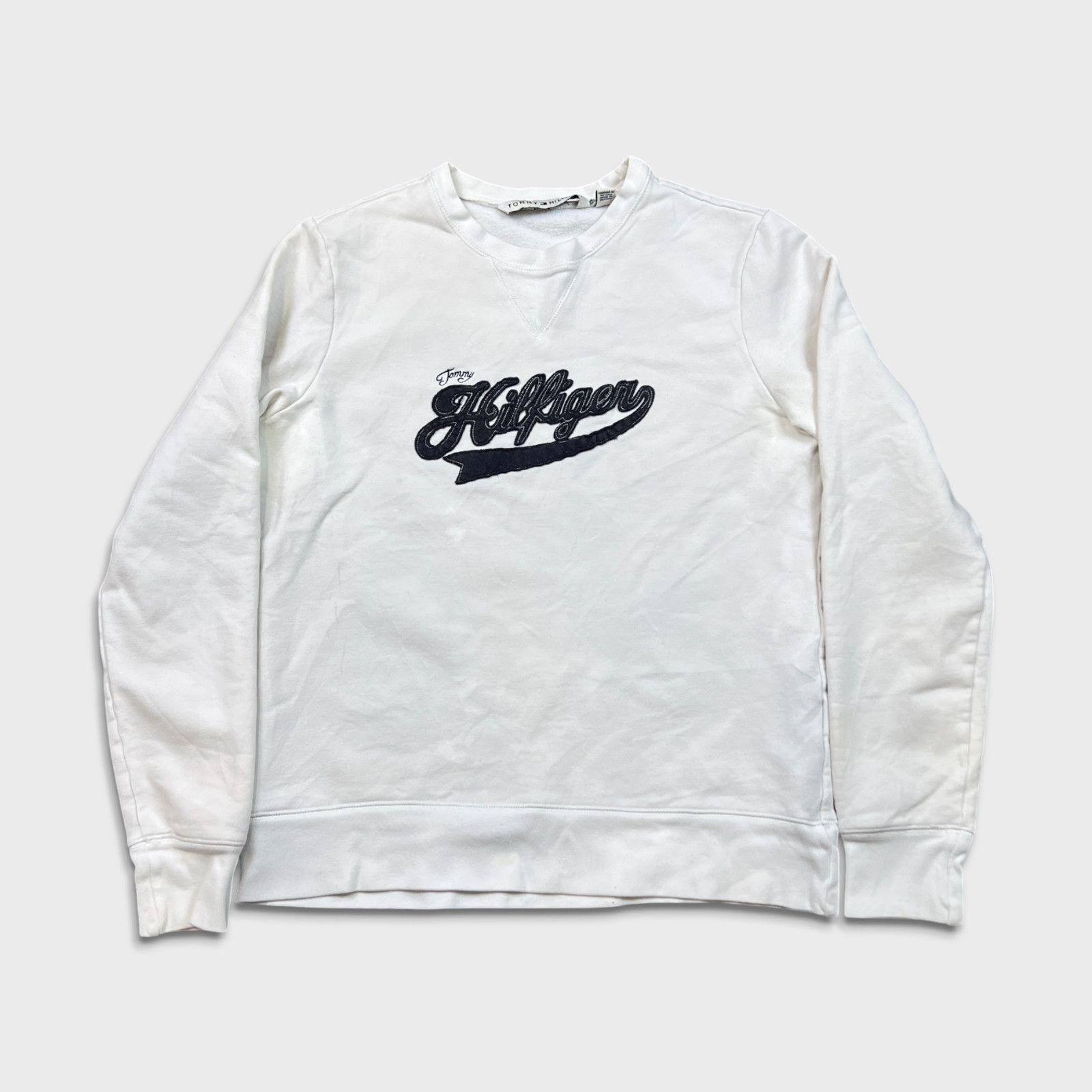 Tommy Hilfiger × Vintage Tommy Hilfiger Sweatshirt Medium Spell Out Pullover Crewneck Size US S / EU 44-46 / 1 - 1 Thumbnail