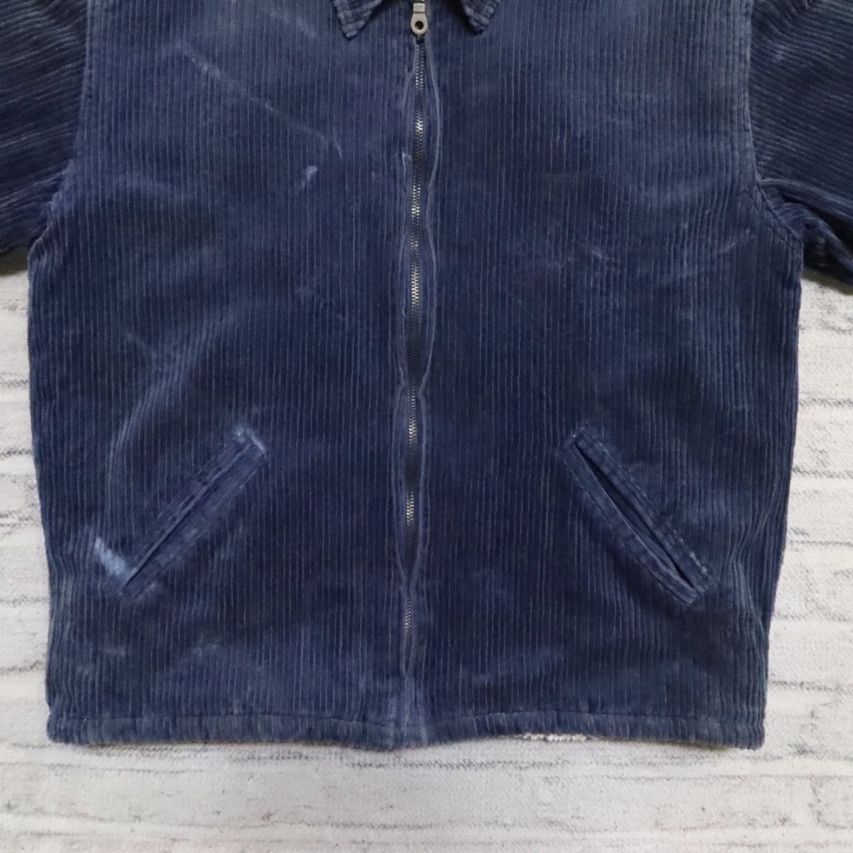 Vintage Vintage Protest Corduroy Jacket Navy Blue L Mens Jacket Size US L / EU 52-54 / 3 - 5 Thumbnail