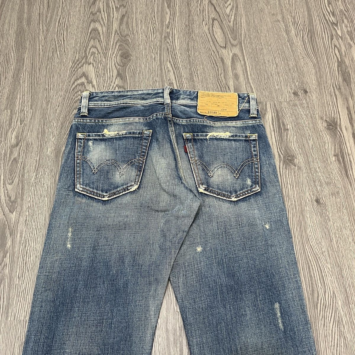 Seditionaries Edwin 511 - Skull Divino Distressed Denim 30x32 Ifsix Lgb Size US 29 - 11 Thumbnail