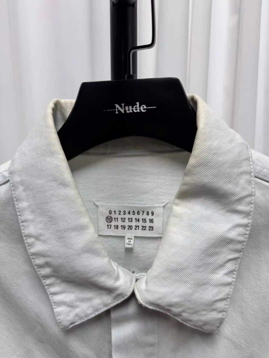 Maison Margiela Sz 52 Maison Margiela White Denim Jacket-2505 Size US L / EU 52-54 / 3 - 7 Thumbnail