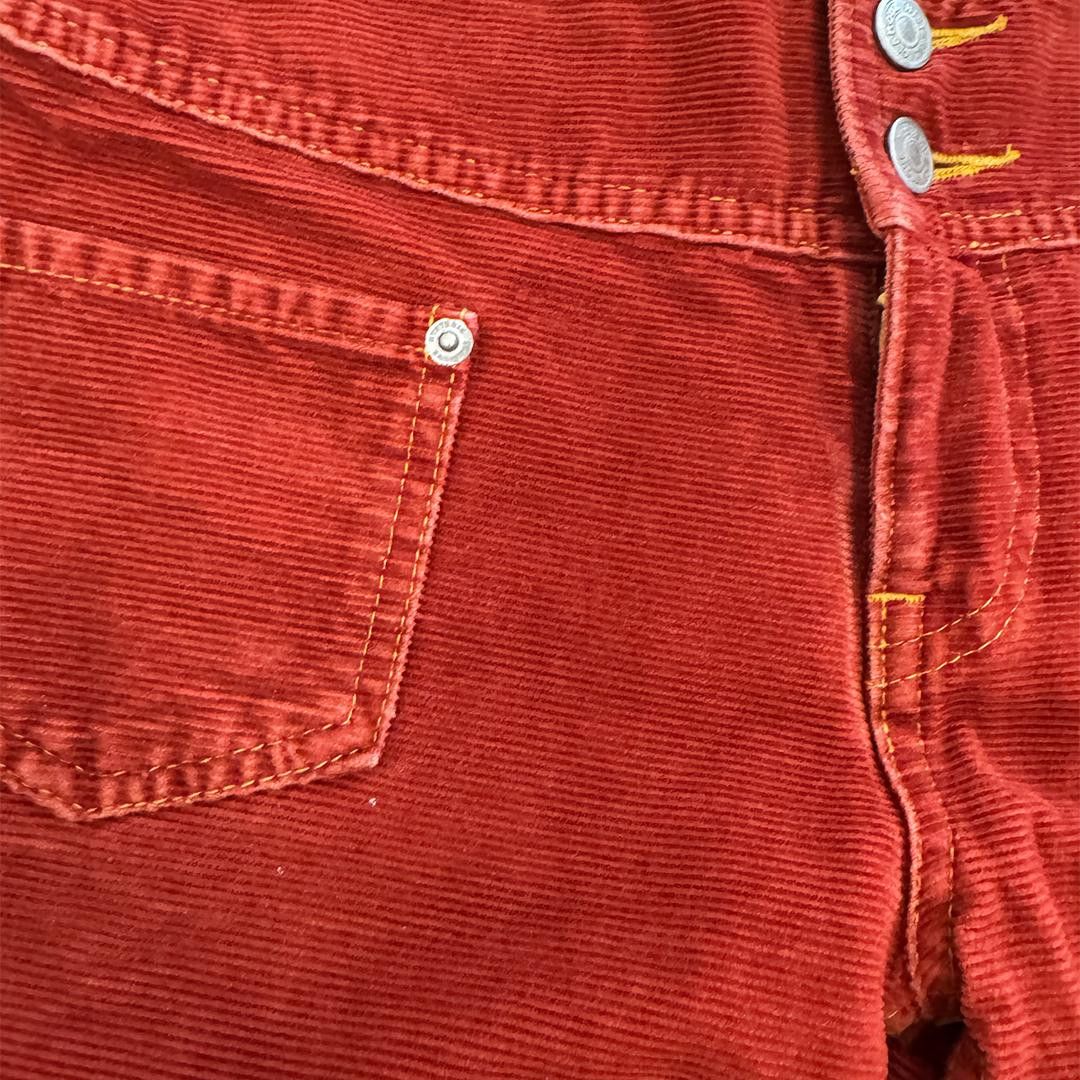 Hysteric Glamour Hysteric Glamour Corduroy Orange Boot Cut Pants (Free Size) Size 24" / US 00 / IT 34 - 3 Thumbnail