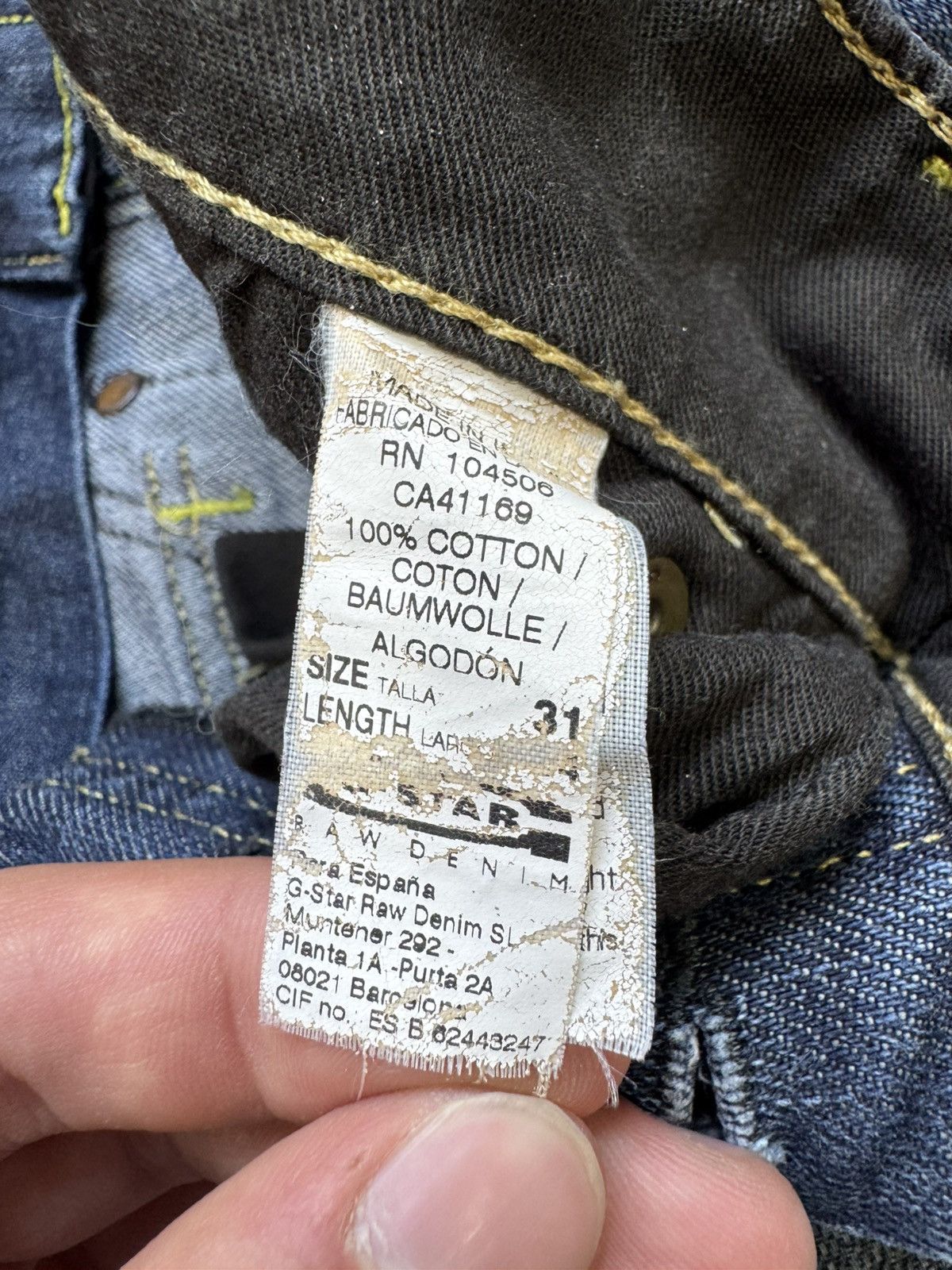 G-Star G-Star RAW 96 Elwood 5620 Heritage Embro Buckle Jeans Size US 31 - 17 Thumbnail