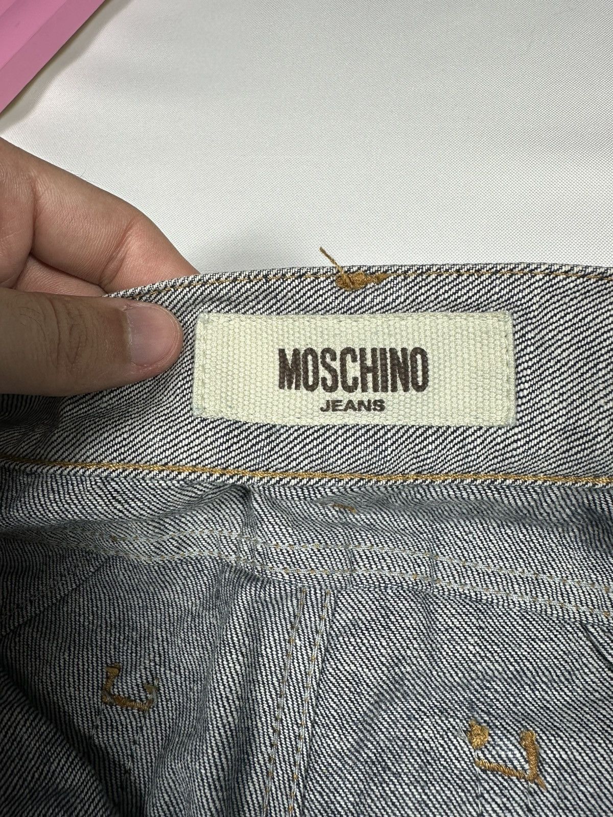 Moschino Moschino Denims Jeans Pants Denim Vintage Logo Distressed Size US 34 / EU 50 - 15 Thumbnail
