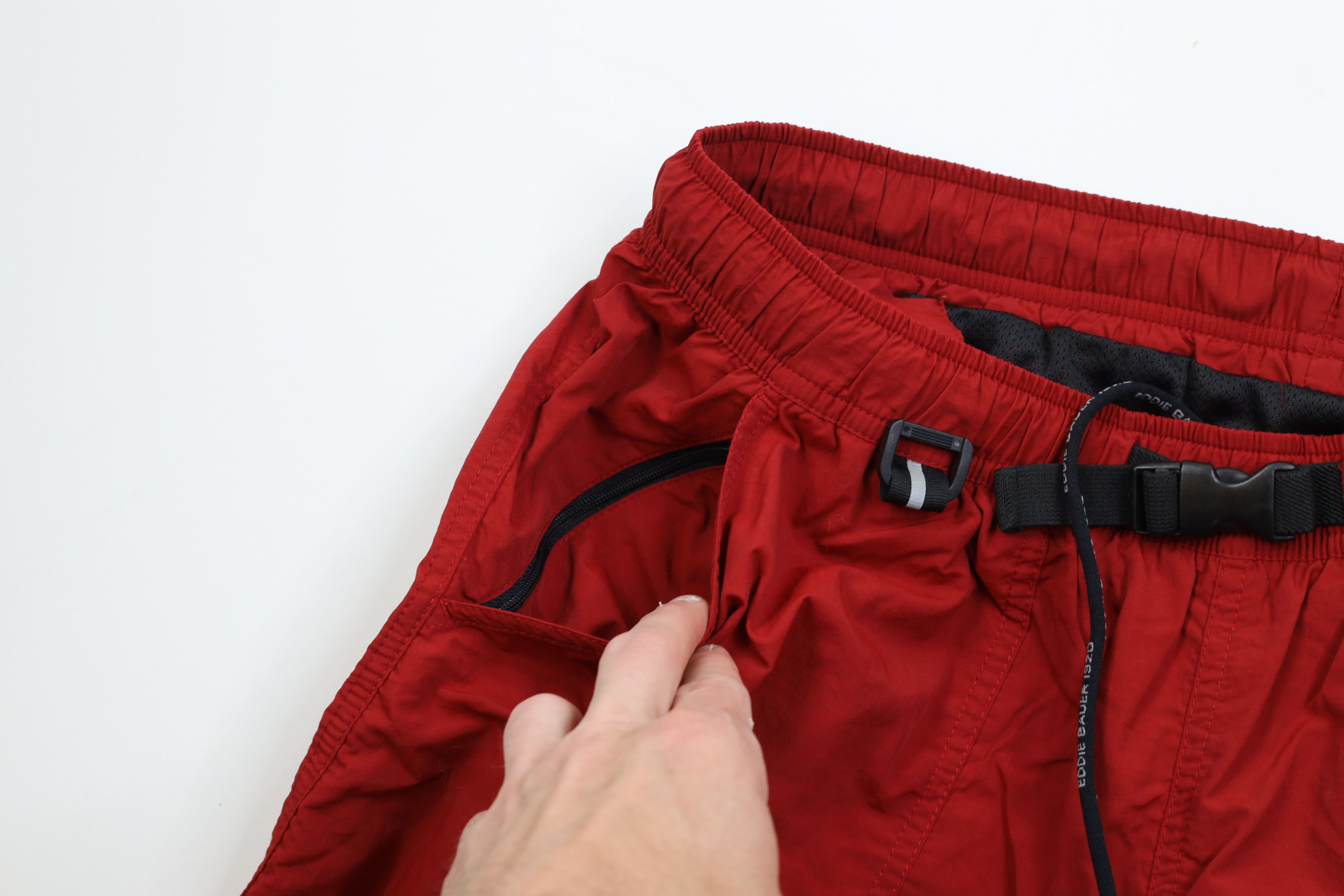 Eddie Bauer Vintage 90s Eddie Bauer Lined Belted Trekking Cargo Shorts Size US 34 / EU 50 - 6 Thumbnail