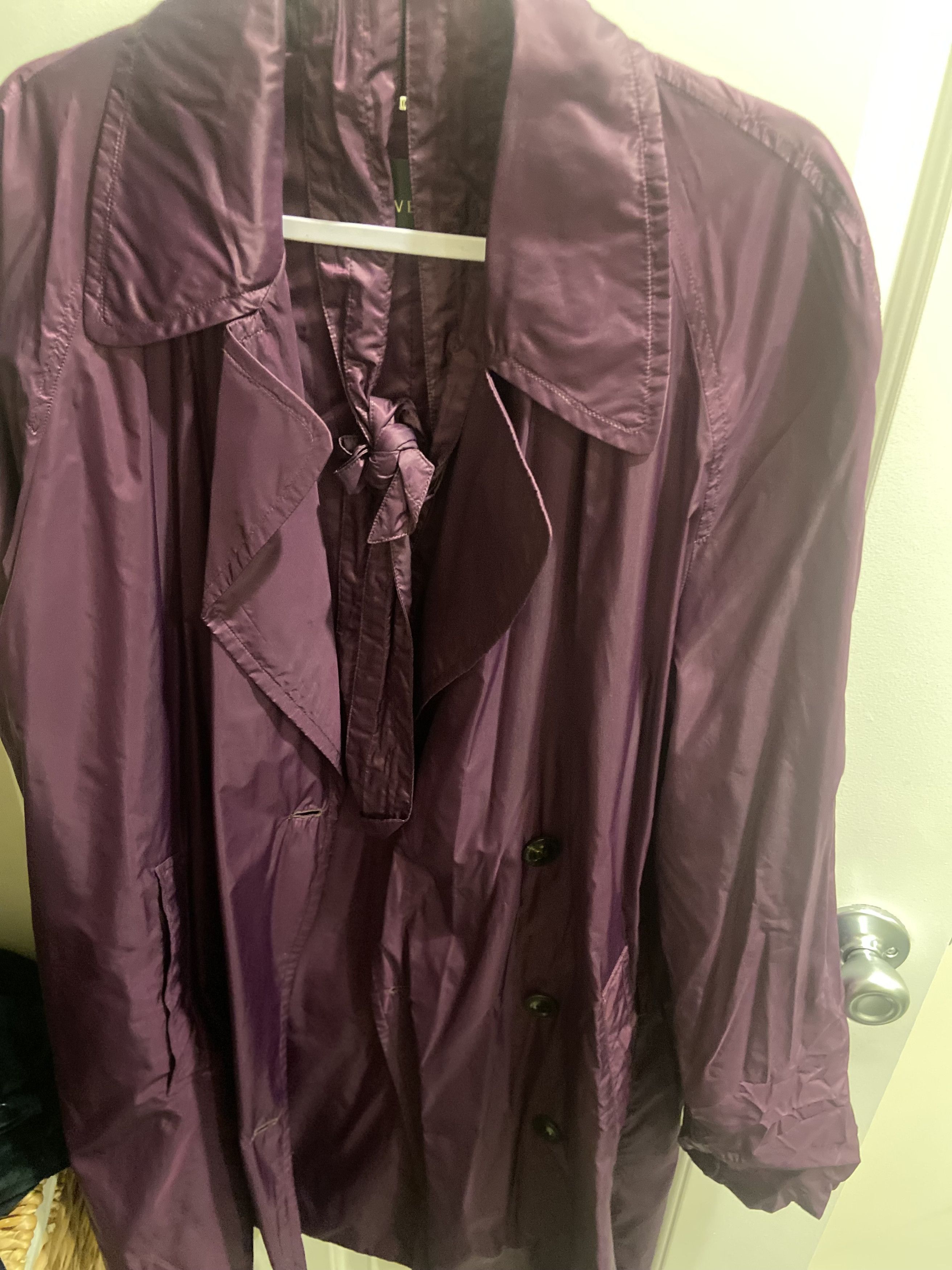 Versace Versace Nylon Double Breasted Trench Coat Size US M / EU 48-50 / 2 - 1 Thumbnail