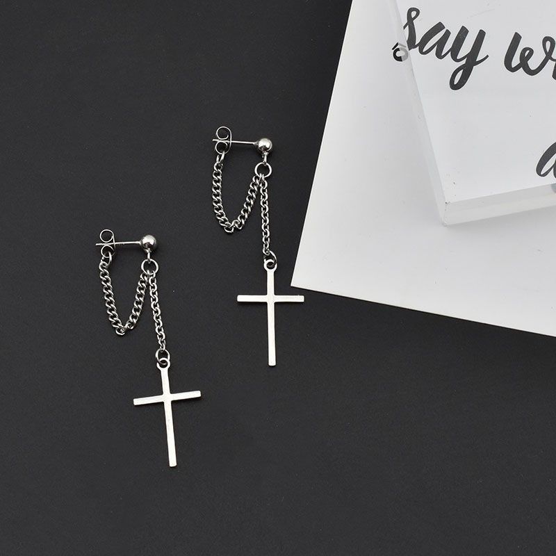 Jewelry × Sterling Silver Dark Earrings One Pairs Chrome Jewelry Size ONE SIZE - 3 Thumbnail