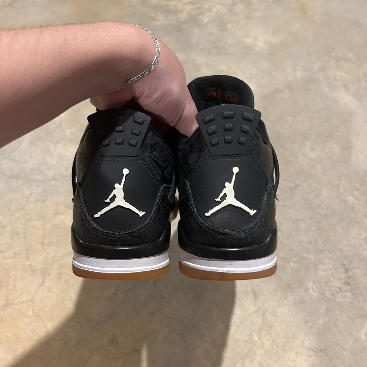 Jordan Brand Air Jordan 4 Retro Laser Black Gum 2019 US 7.5 Size US 7.5 / EU 40-41 - 4 Thumbnail