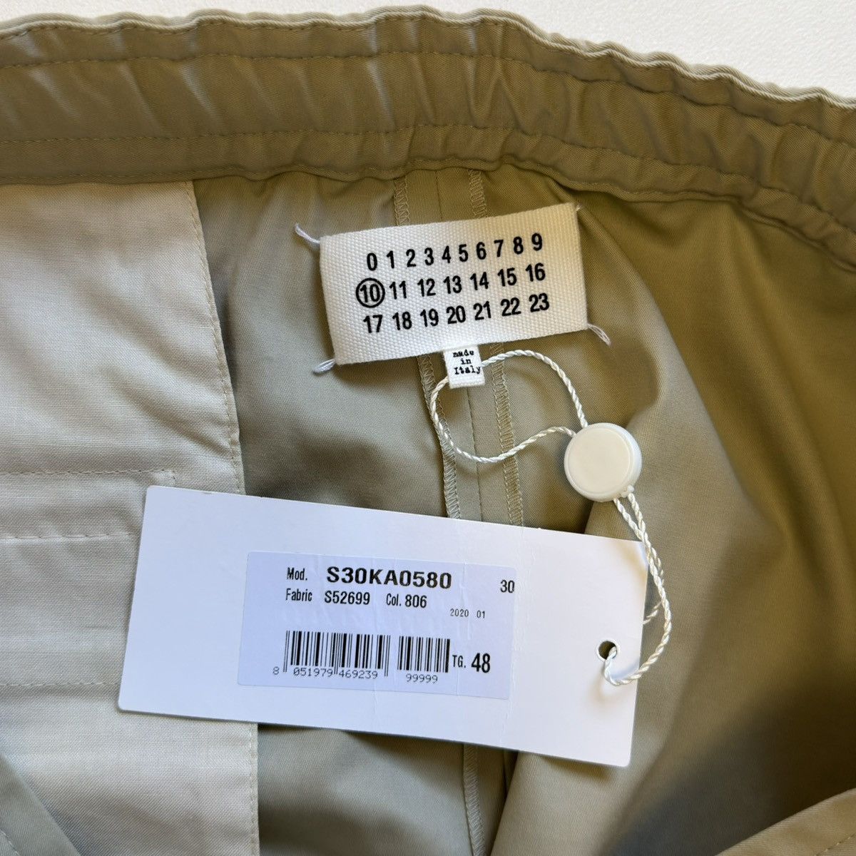 Maison Margiela S/S 20 Wide Leg Pin Tuck Detail Pants Size US 34 / EU 50 - 4 Thumbnail