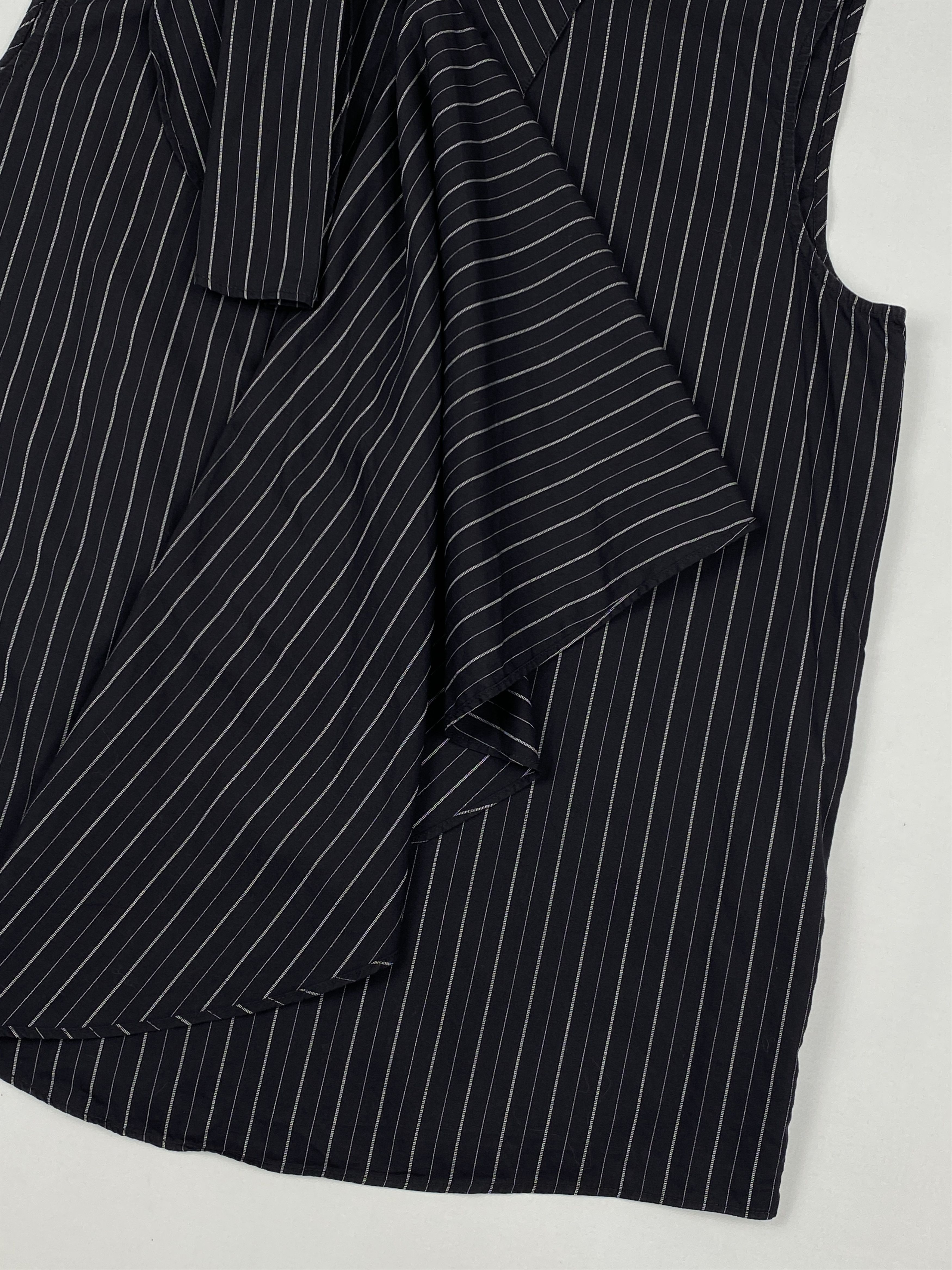 Maison Margiela MM6 Striped Wrap Shirt Size M / US 6-8 / IT 42-44 - 4 Thumbnail