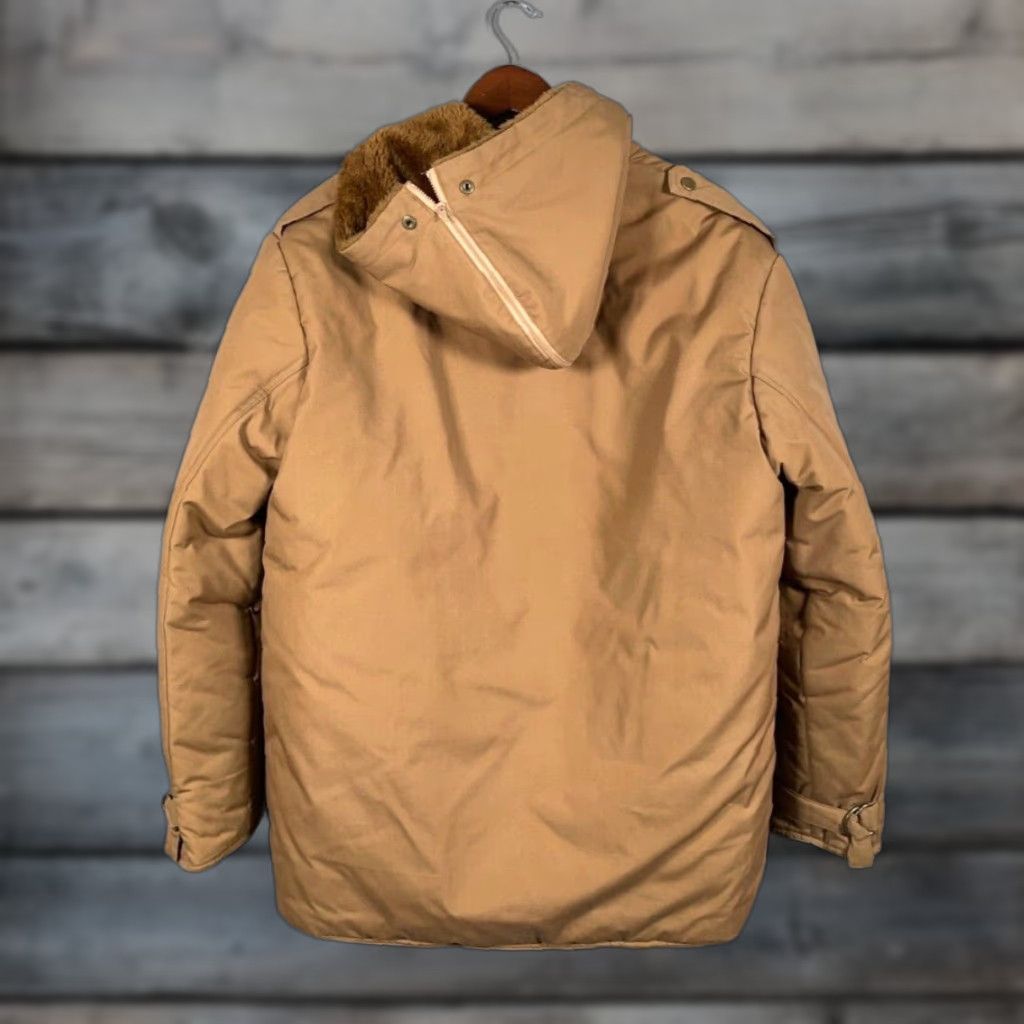 Vintage VINTAGE Big Yank Puffer Jacket Mens Large Brown Insulated Faux Fur Hood VTG Zip Up Size US L / EU 52-54 / 3 - 1 Thumbnail
