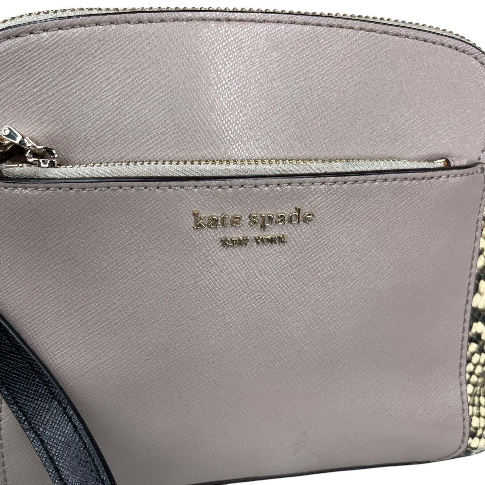 Kate Spade Kate Spade NY Louise Python Embossed Taupe Crossbody Purse Size ONE SIZE - 17 Thumbnail