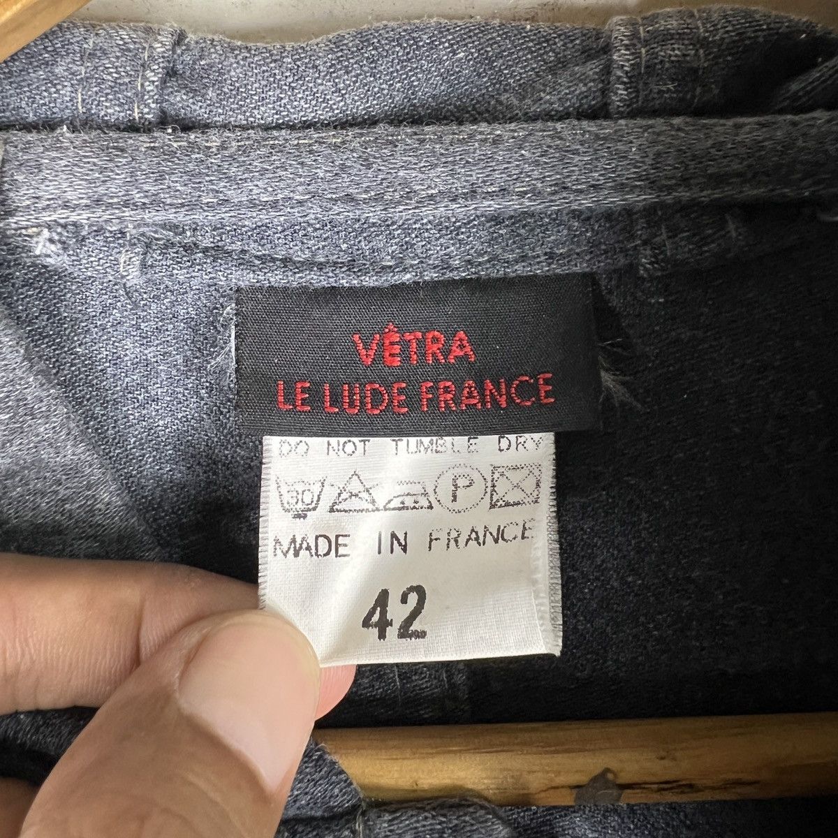 Vetra Vintage Vetra Moleskin Hoodie Jacket Made In France Size US L / EU 52-54 / 3 - 13 Thumbnail