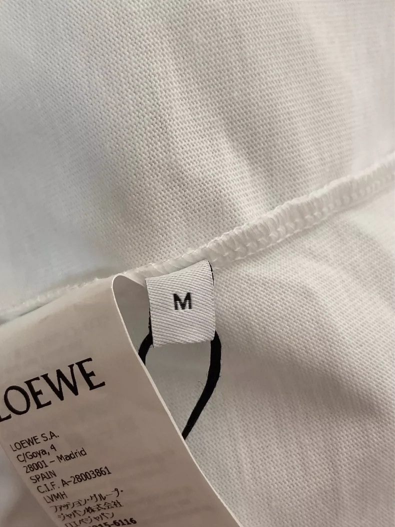 Loewe LOEWE White Embroidered Mosaic Short-Sleeve Shirt Size M / US 6-8 / IT 42-44 - 4 Thumbnail