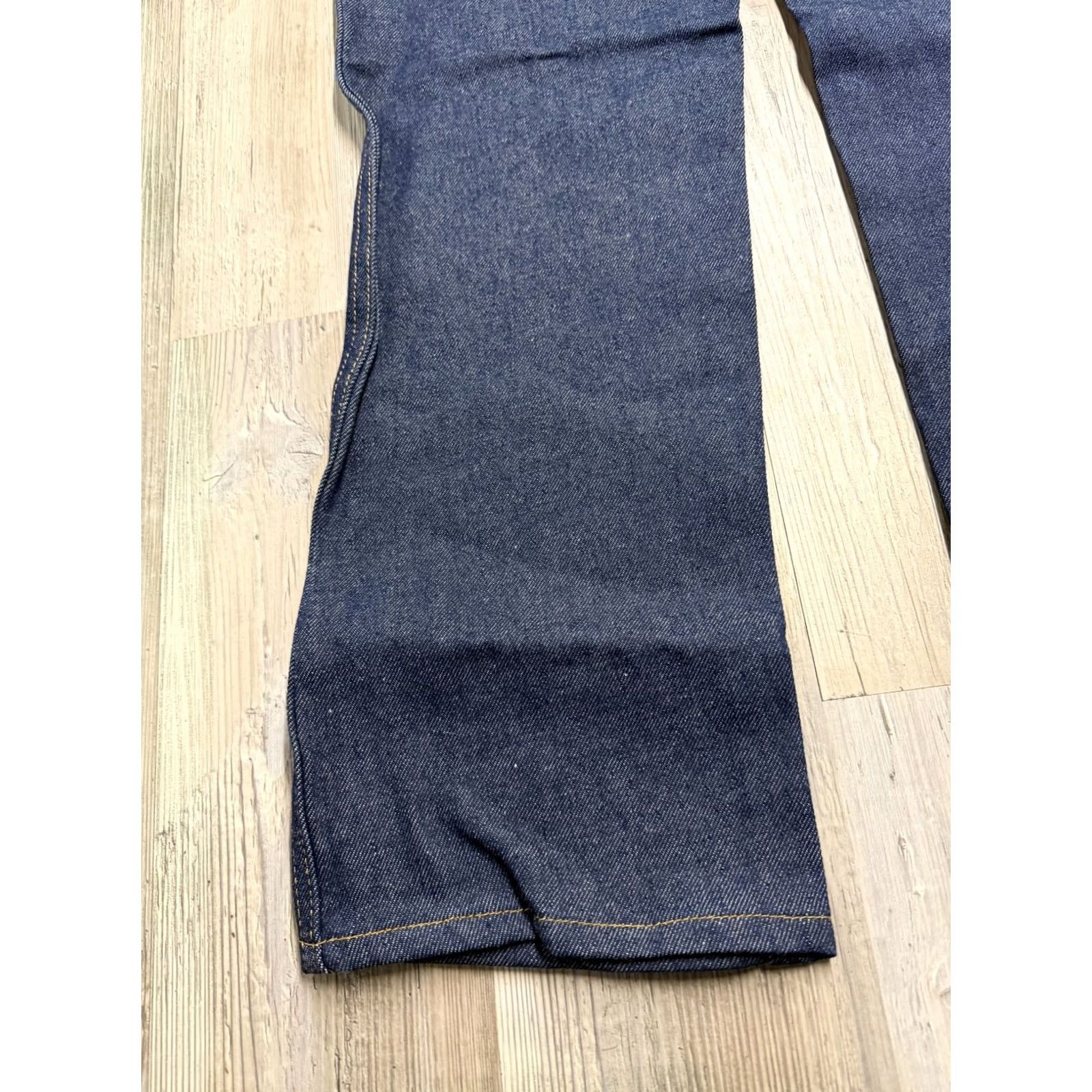 Denime VINTAGE BIG BEN Raw Denim Jeans Dark Indigo Workwear 34x32 NWT NOS Mens Size US 34 / EU 50 - 7 Thumbnail