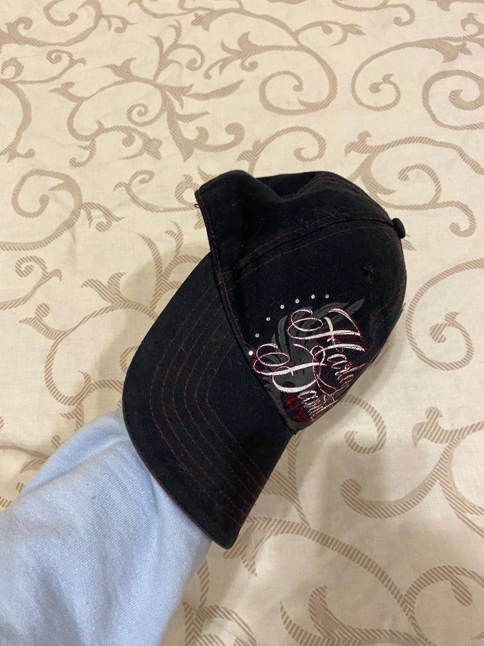 Harley Davidson Harley-Davidson Motorcycles Embroidered Black Dad Cap Hat Size ONE SIZE - 2 Thumbnail
