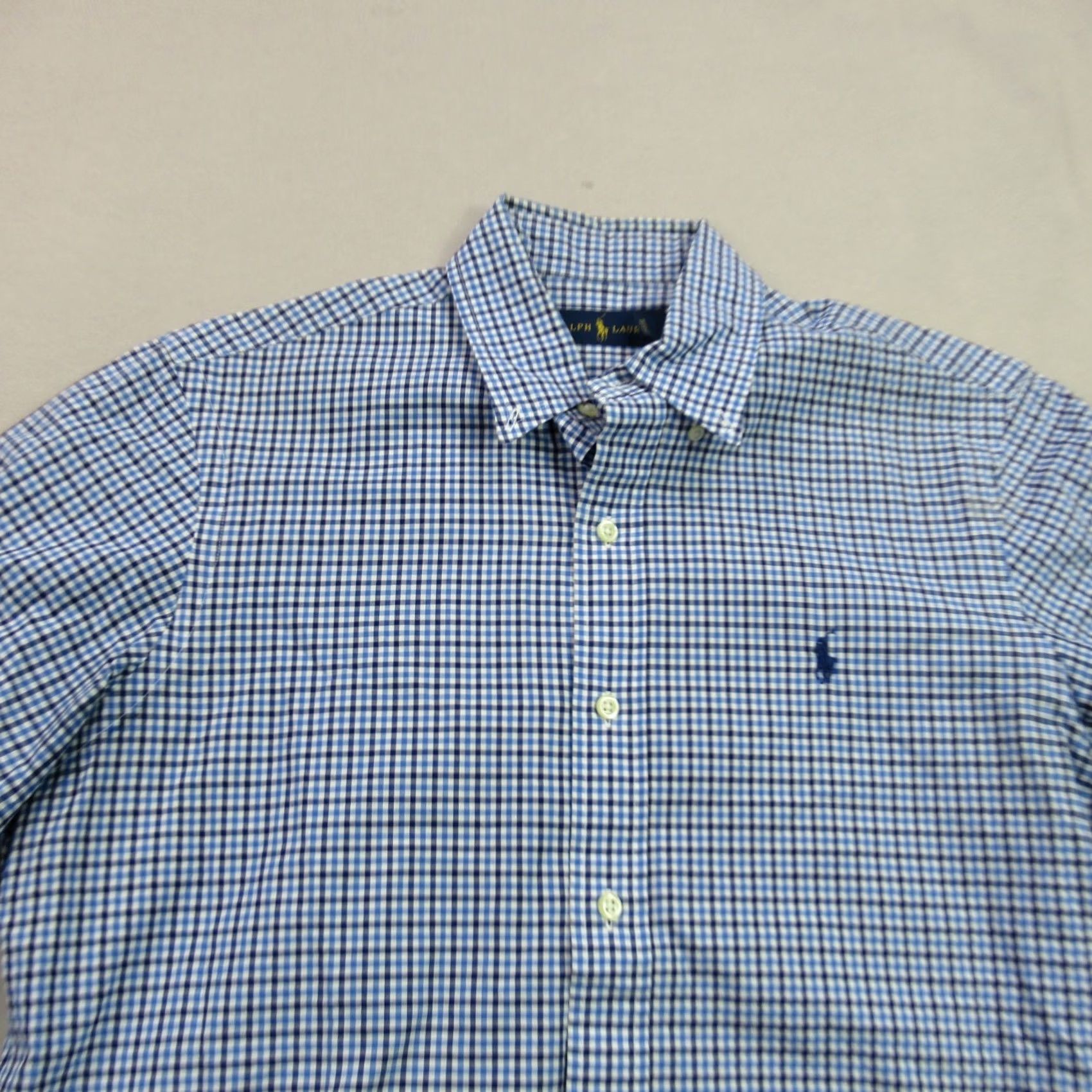 Ralph Lauren Ralph Lauren Shirt Mens Small Long Sleeve Button Front Checks Blue Lightweight Size US S / EU 44-46 / 1 - 3 Thumbnail
