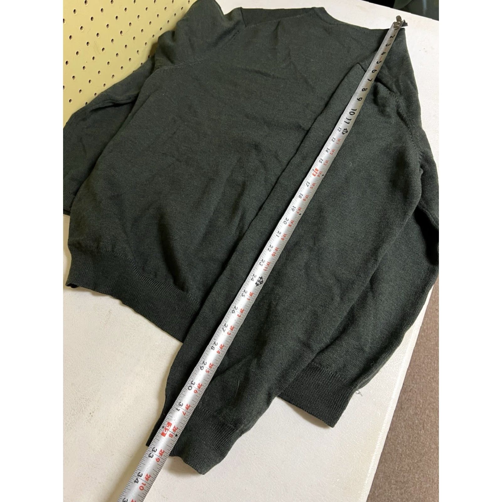 Brooks Brothers Brooks Brothers Men’s V-Neck Sweater Extra Fine Merino Wool Blend Green Large Size US L / EU 52-54 / 3 - 5 Thumbnail