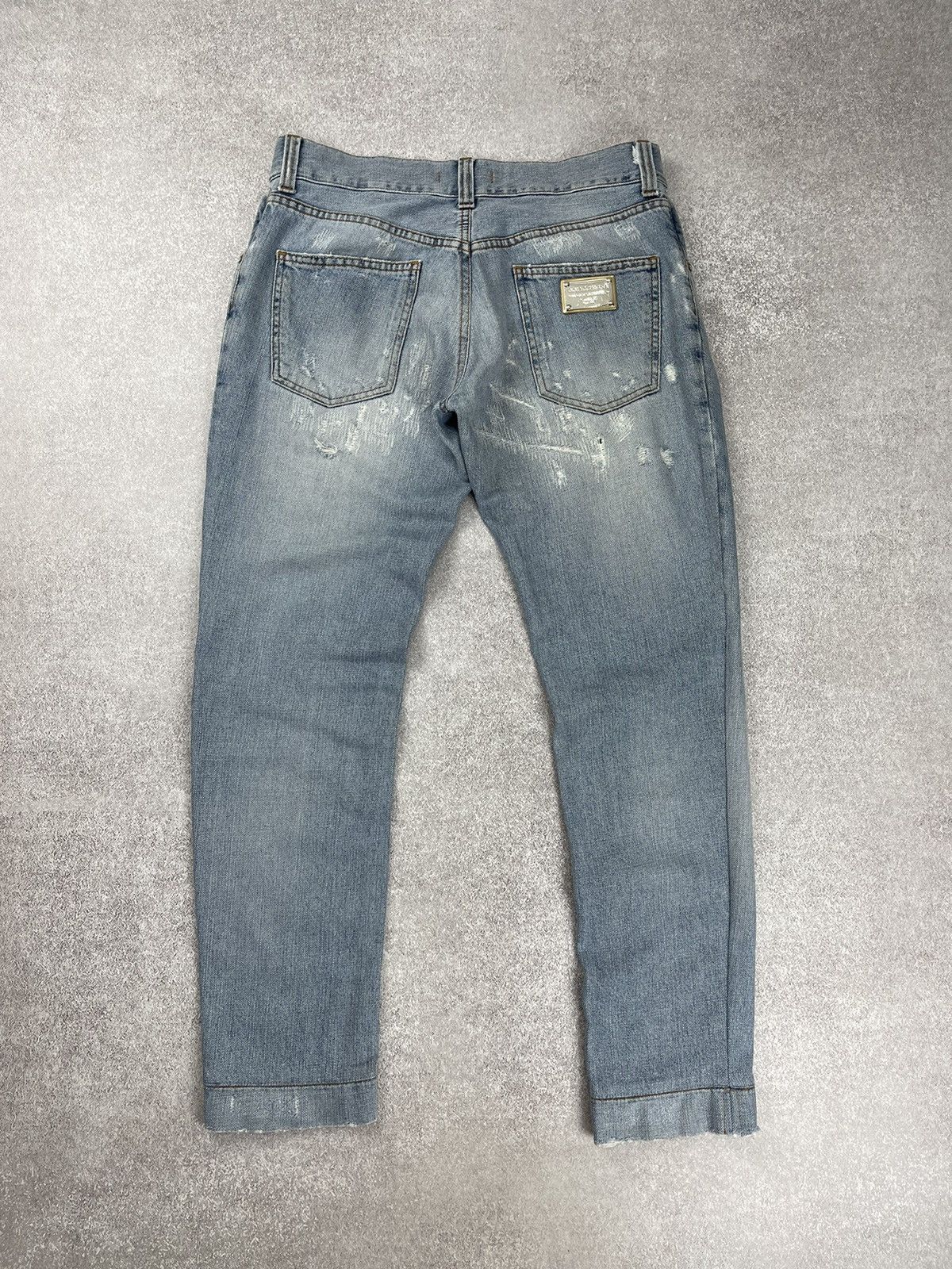 Dolce & Gabbana Vintage Dolce & Gabbana Distressed Denim Cropped Jeans Size US 31 - 2 Thumbnail