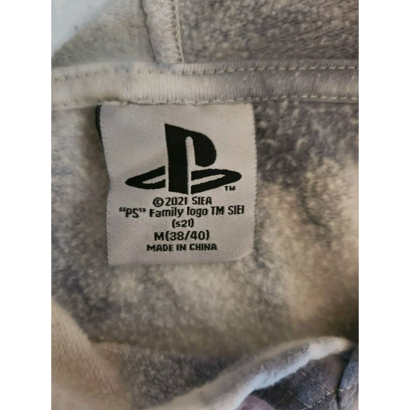 Vintage PlayStation Mens Sz M Long Sleeve Tie Dye Hoodie Sweatshirt White Size US M / EU 48-50 / 2 - 2 Thumbnail